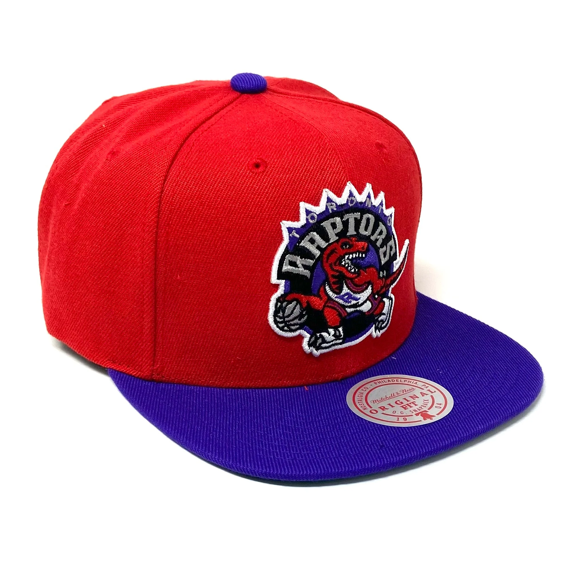 Men's Mitchell & Ness NBA Core Basic Snapback Hwc Raptors - Red-Purple - Image 3