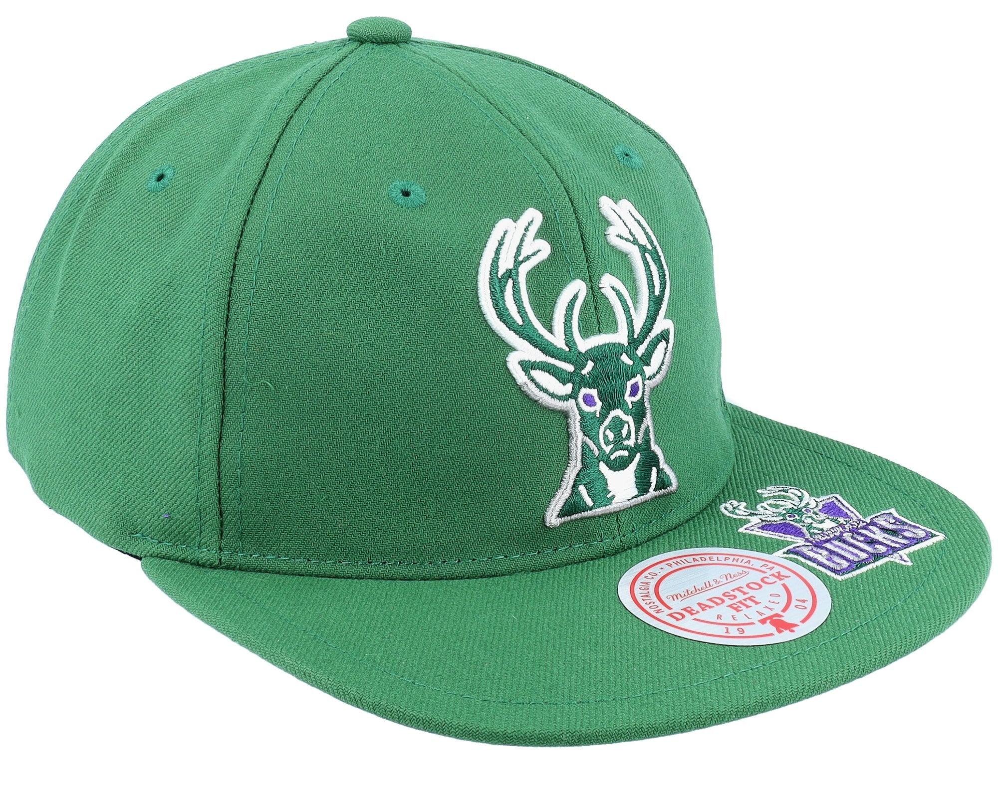 Men's Mitchell & Ness NBA Dead Remix Deadstock Snapback Hwc Bucks - Green - Image 2