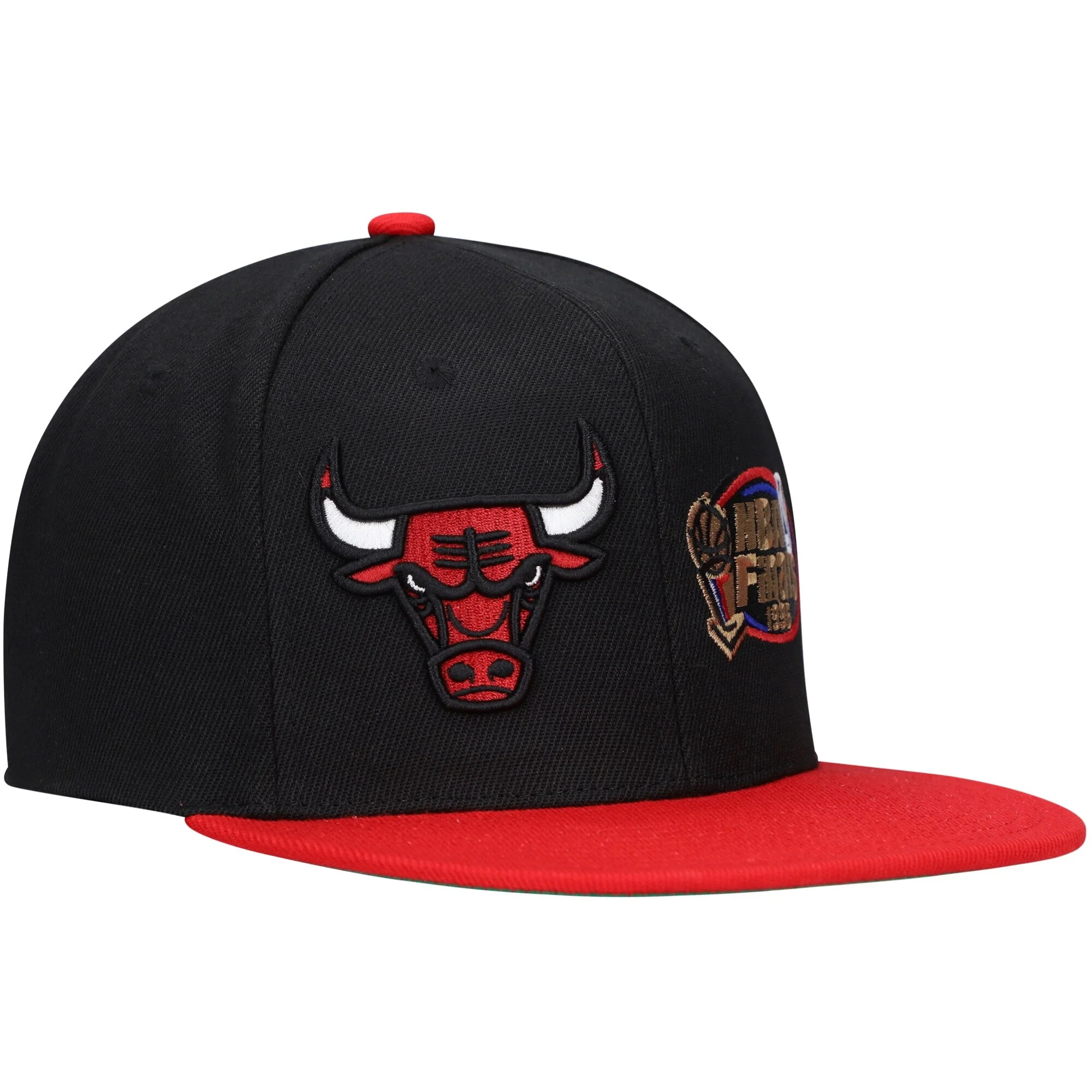 Men's Mitchell & Ness NBA Dual Whammy Snapback Bulls - Black-Red - Image 3