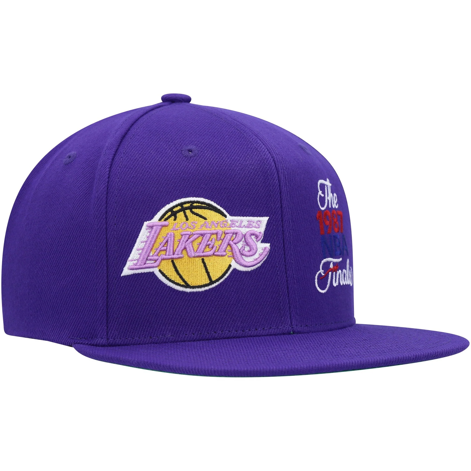 Men's Mitchell & Ness NBA Dual Whammy Snapback Hwc Lakers - Purple - Image 3