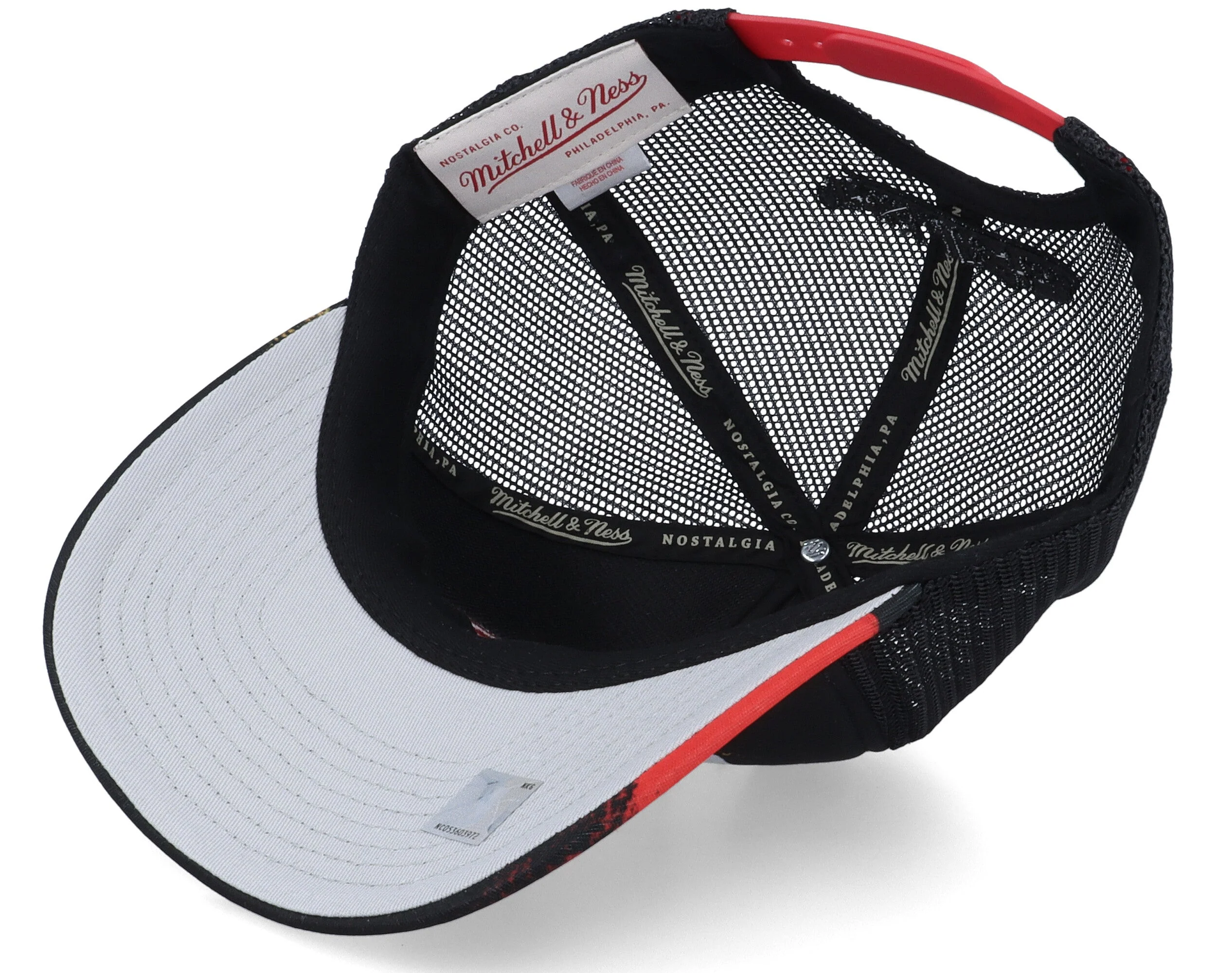 Men's Mitchell & Ness NBA Hyper Trucker Snapback Hwc Rockets - Black - Image 3