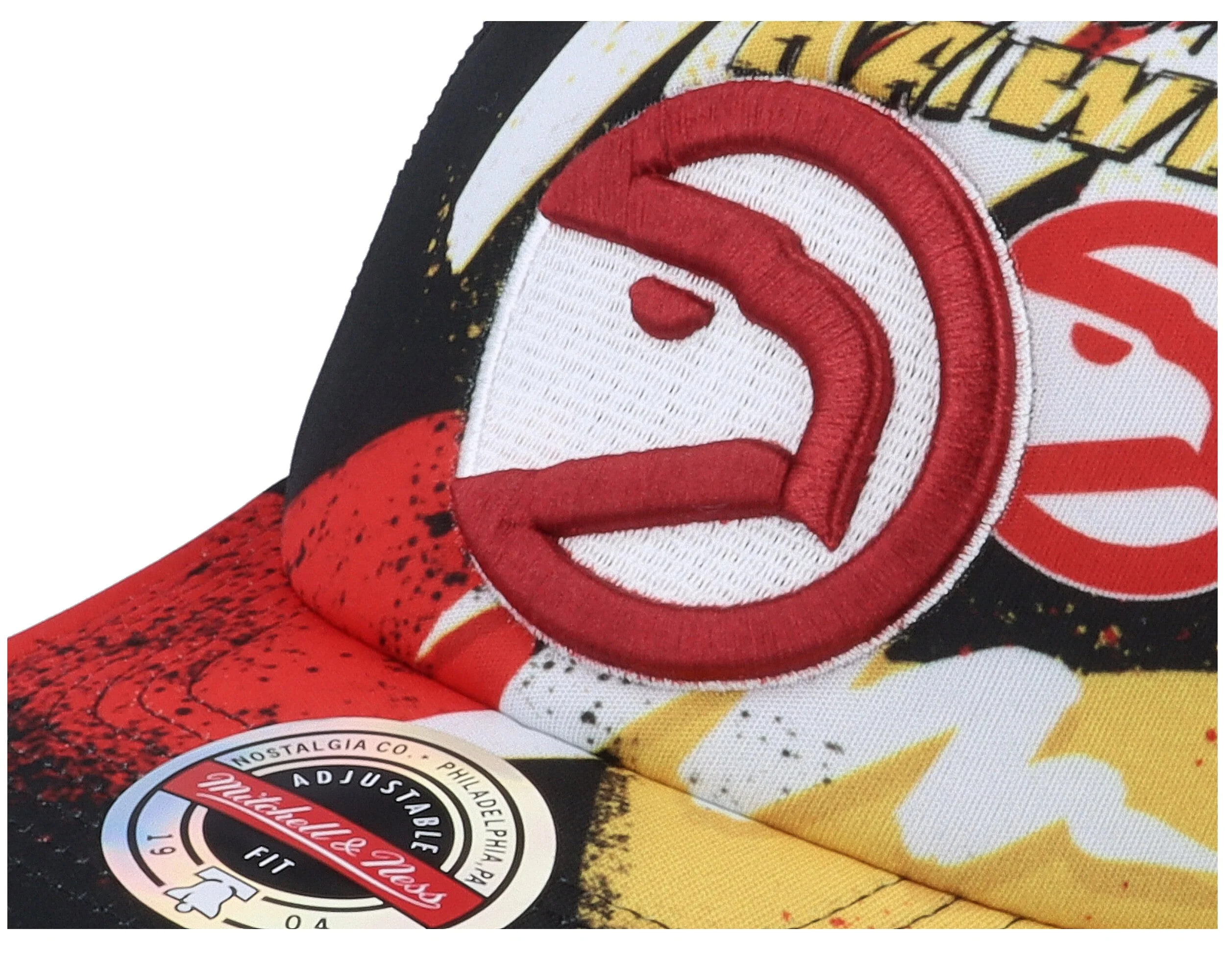 Men's Mitchell & Ness NBA Hyper Trucker Snapback Hwc Rockets - Black - Image 4