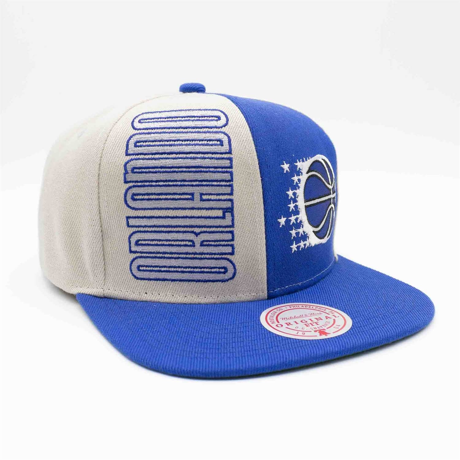 Men's Mitchell & Ness NBA Pop Panel Snapback Hwc Magic - Off White-Navy - Image 3