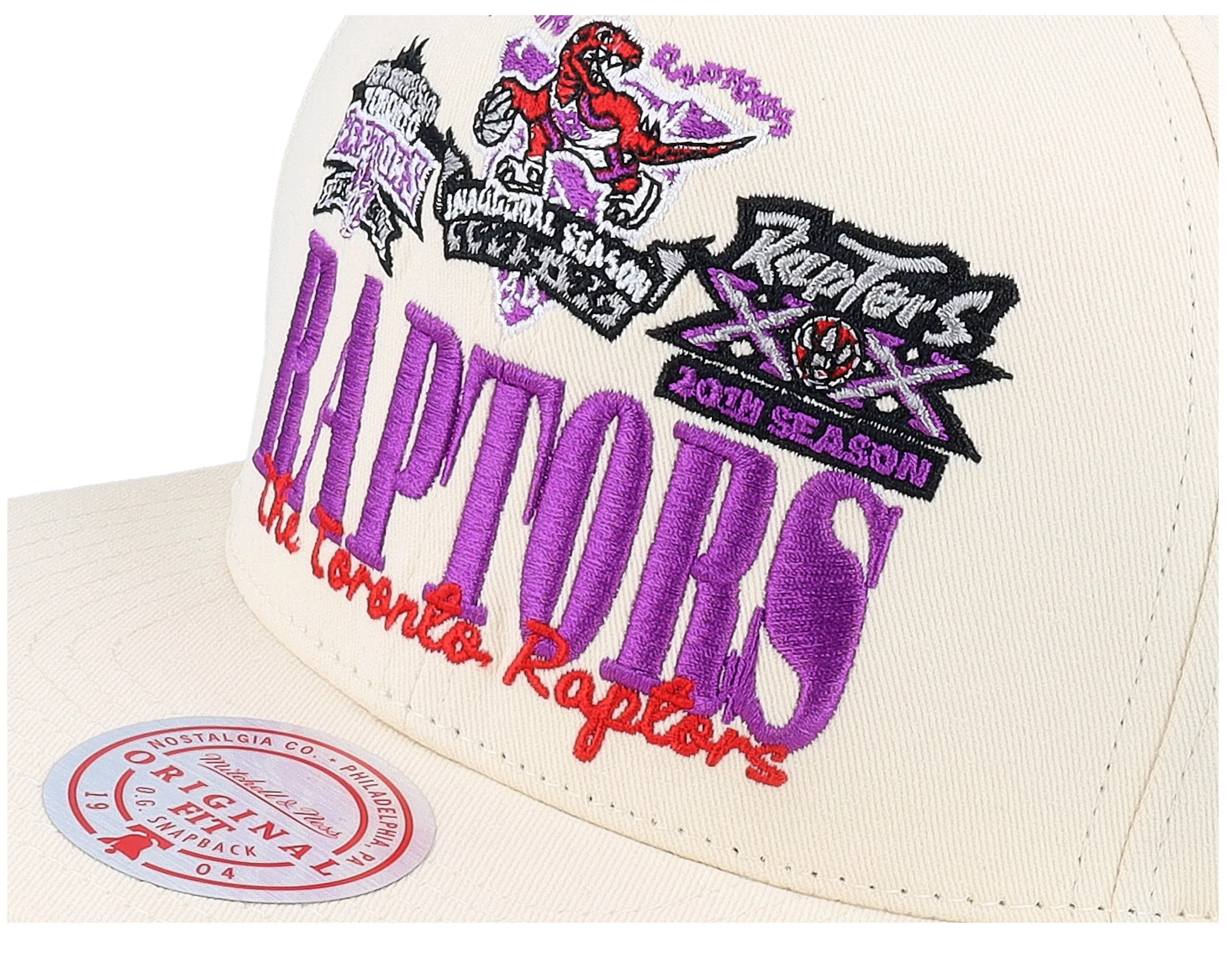 Men's Mitchell & Ness NBA Reframe Retro Snapback Hwc Raptors - Image 6