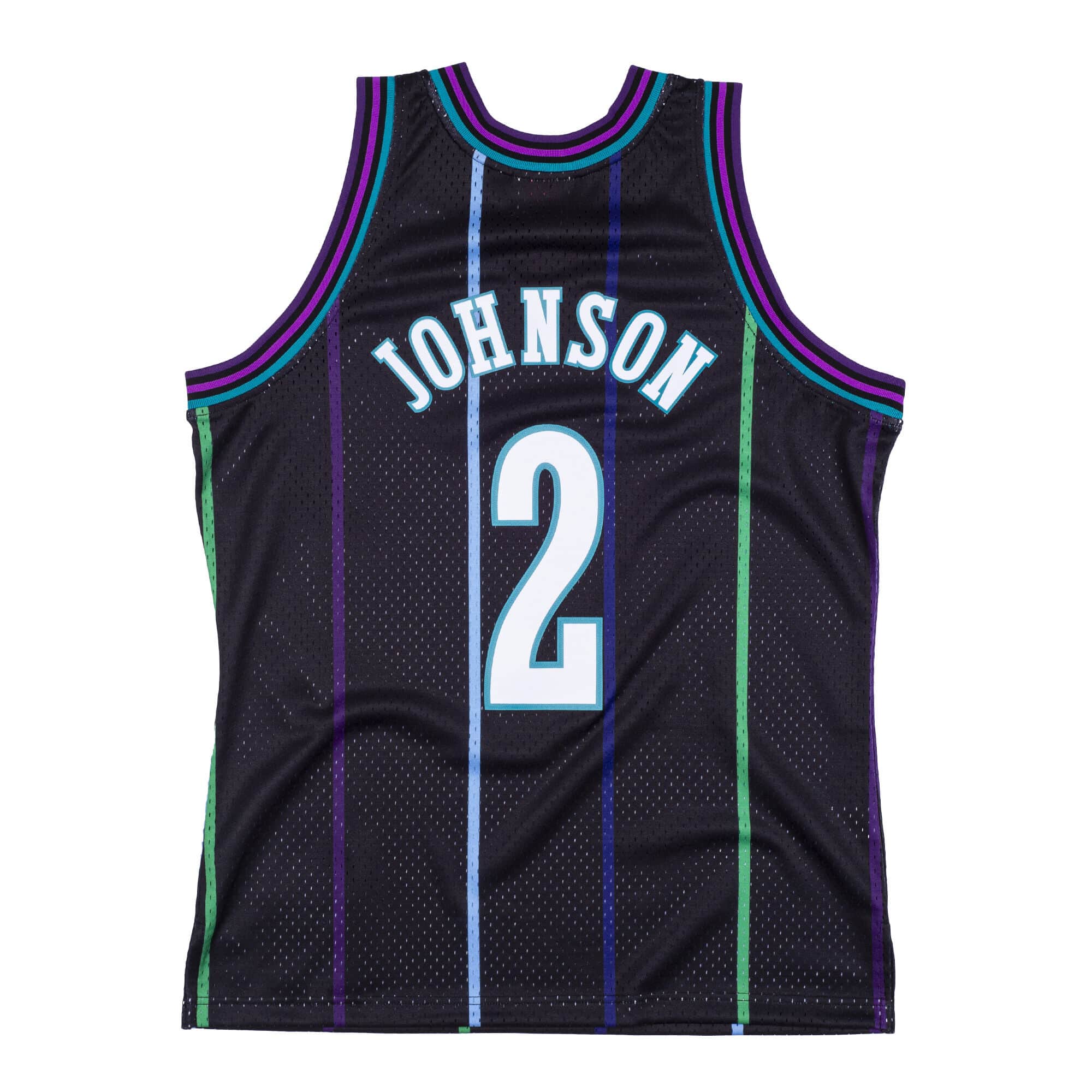 Men's Mitchell & Ness NBA Reload Swingman Jersey Hornets 1992 Larry Johnson - Image 2