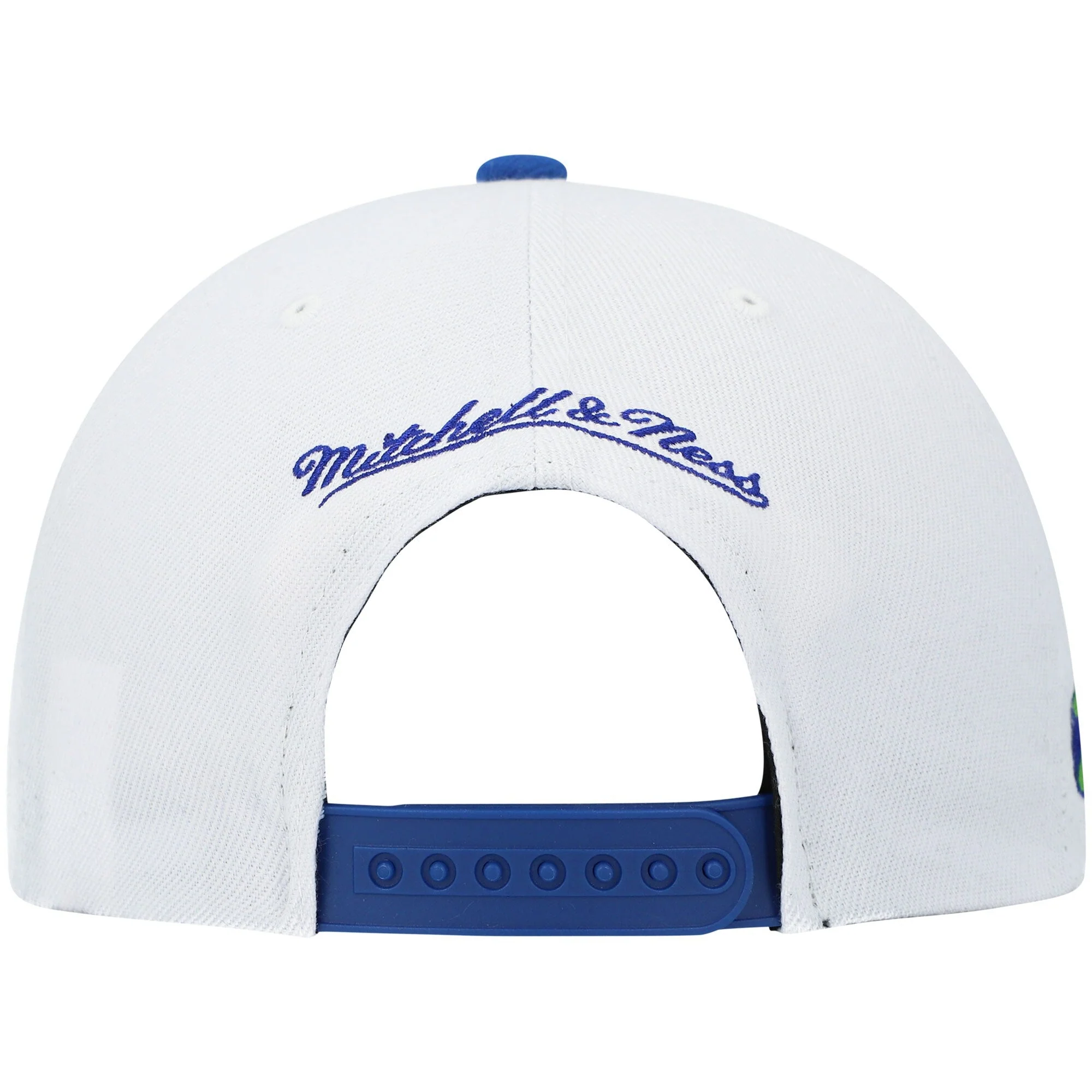 Men's Mitchell & Ness NBA Side Core 2.0 Snapback Hwc Hawks - White-Royal - Image 4