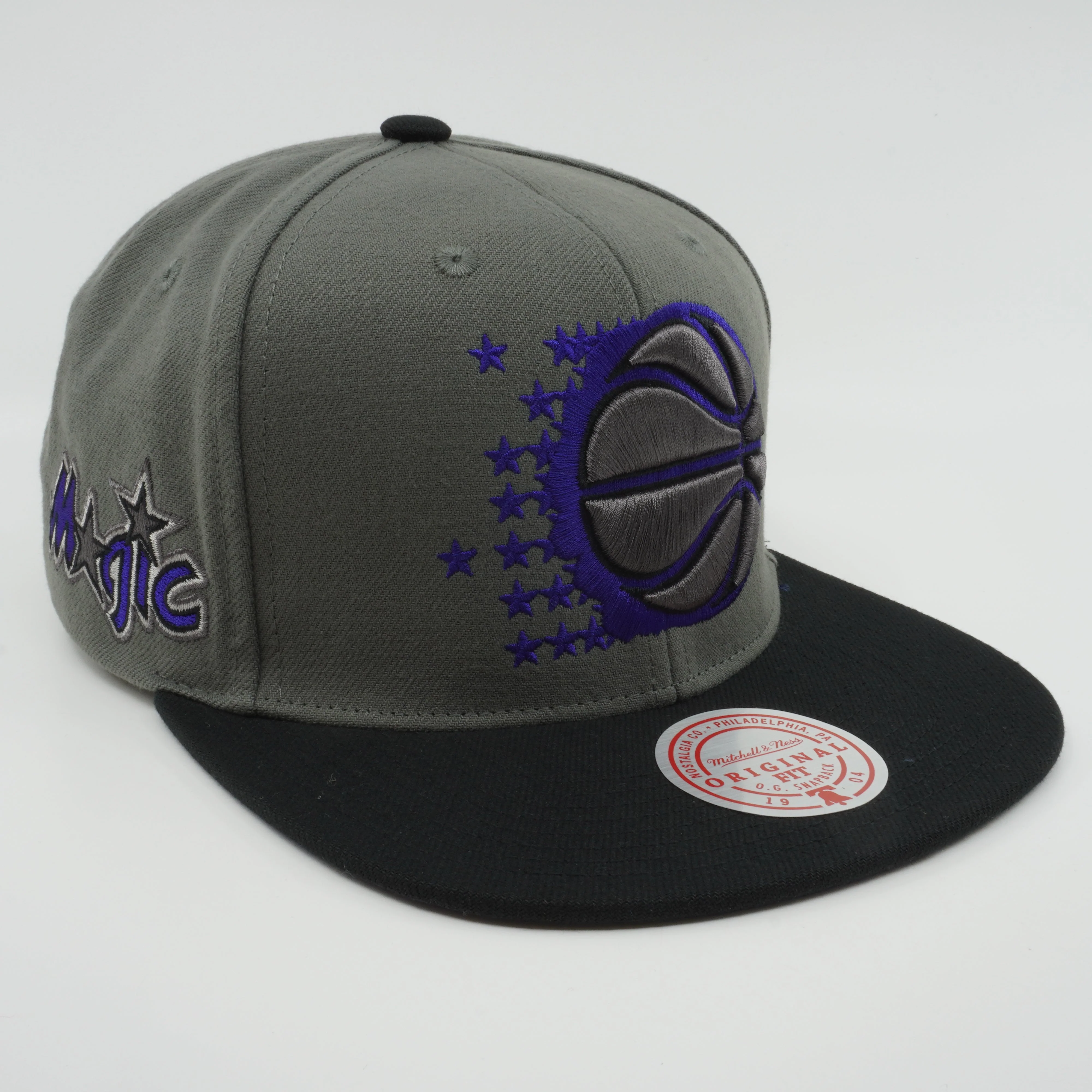 Men's Mitchell & Ness NBA Storm Front Snapback Hwc Magic - Grey - Image 3