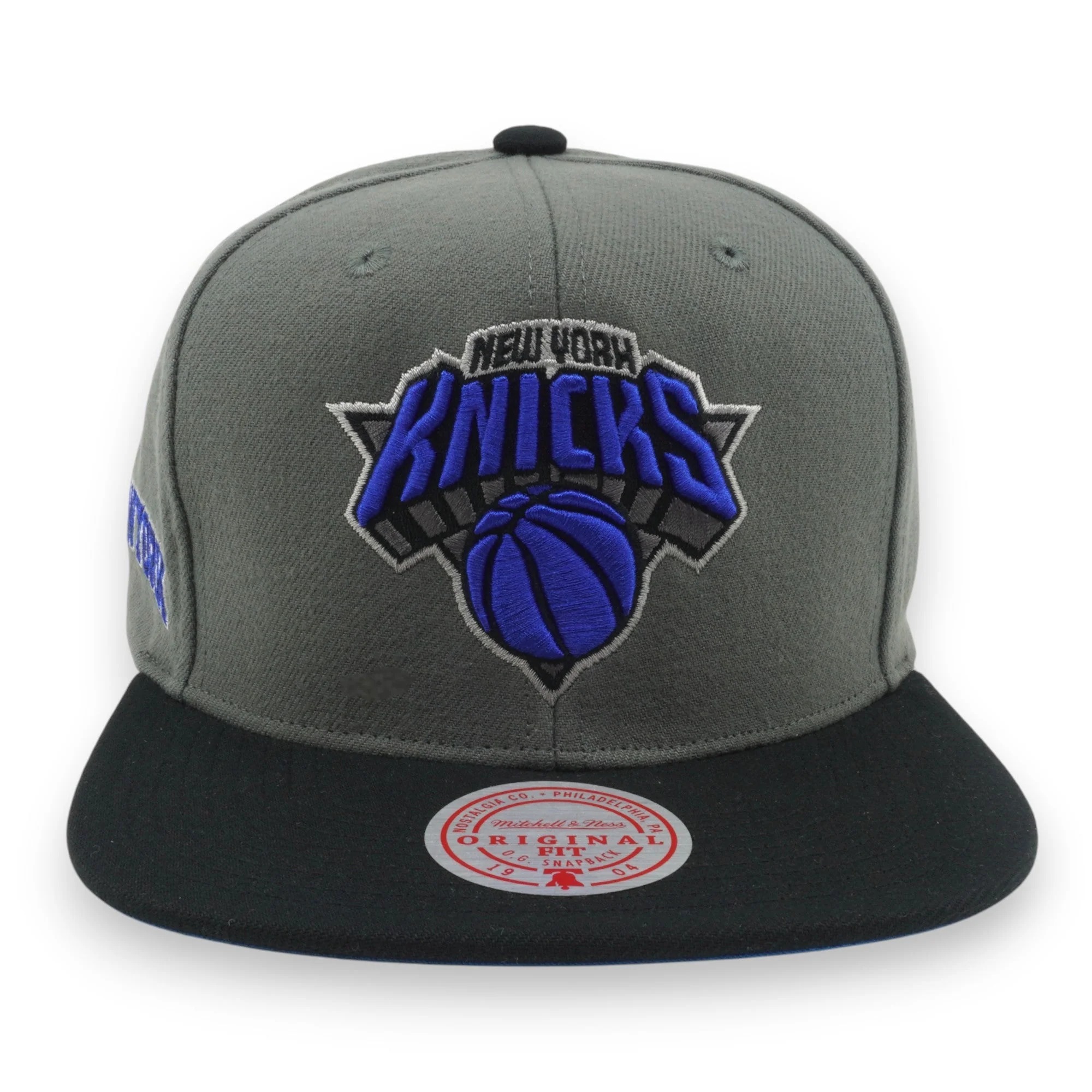Men's Mitchell & Ness NBA Storm Front Snapback Knicks - Grey - Image 2