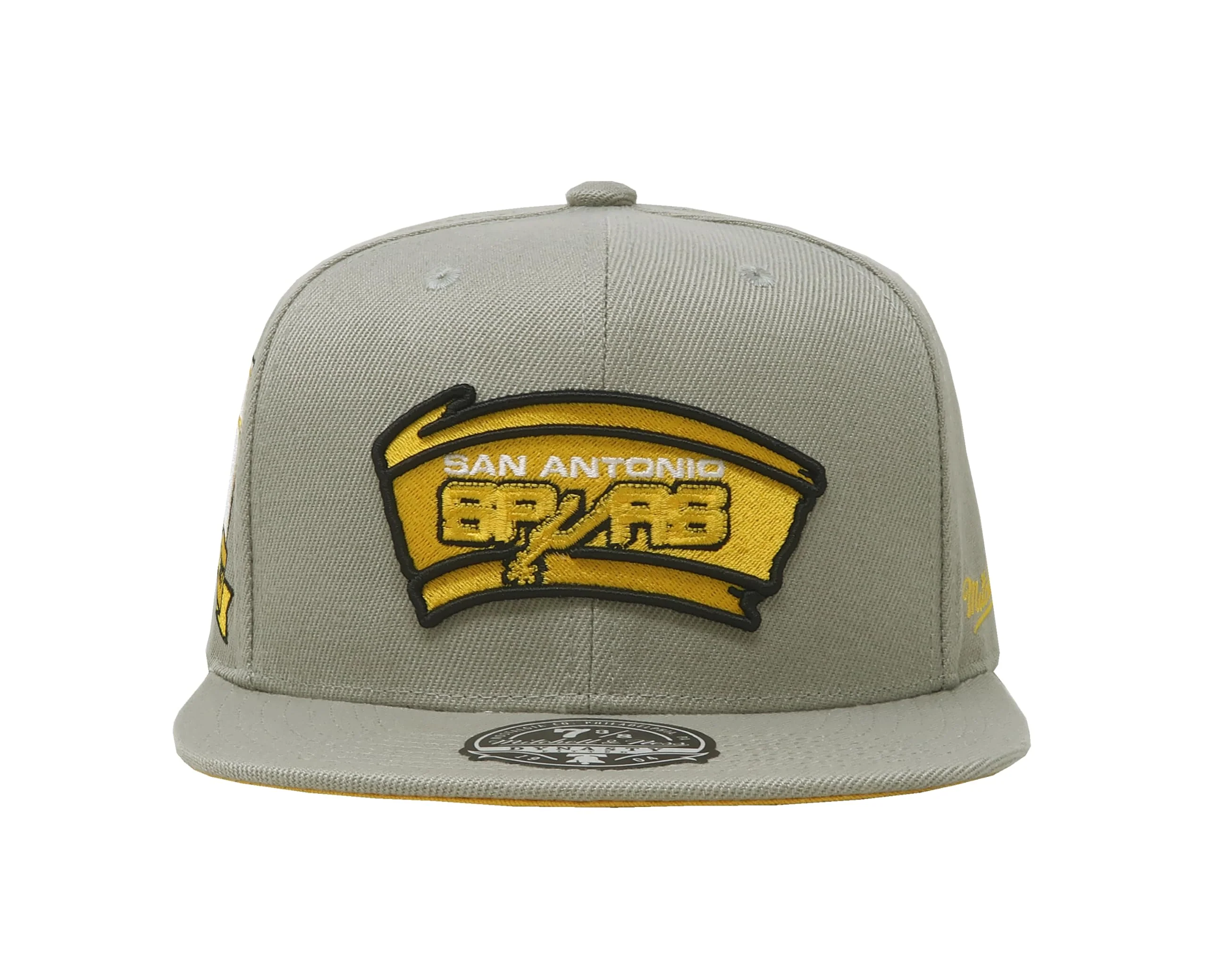Men's Mitchell & Ness NBA Sunny Gray Fitted Hwc Spurs - Image 3