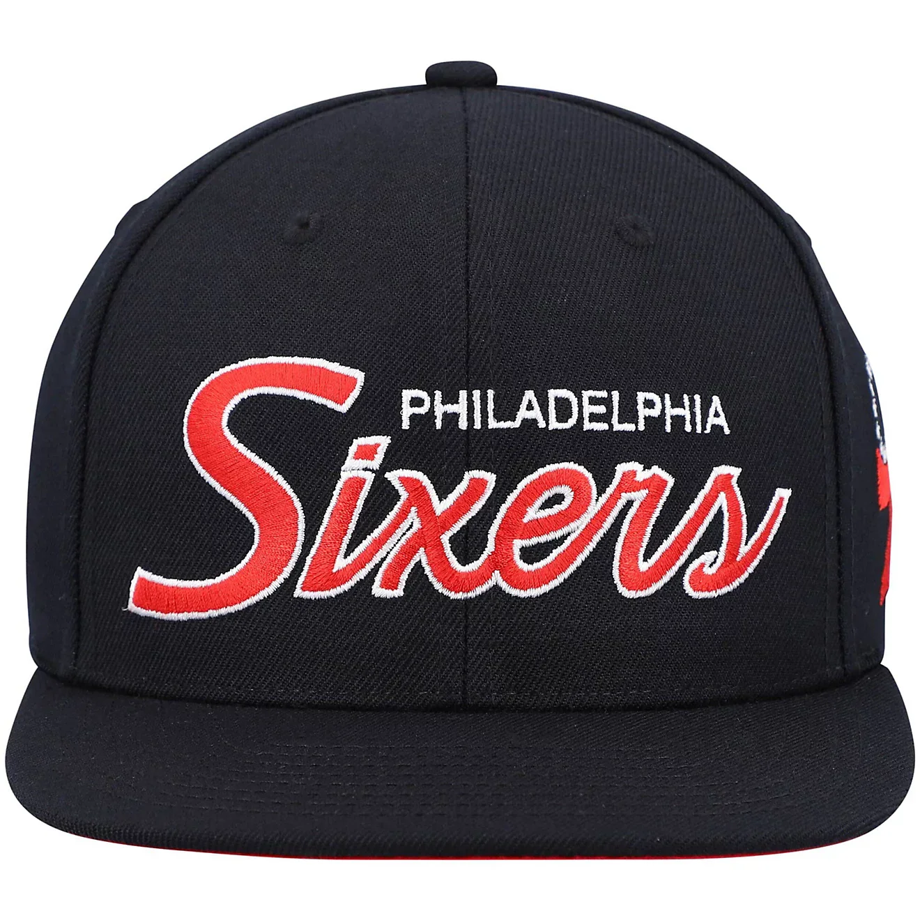 Men's Mitchell & Ness NBA Team Script 2.0 Snapback 76Ers - Image 2