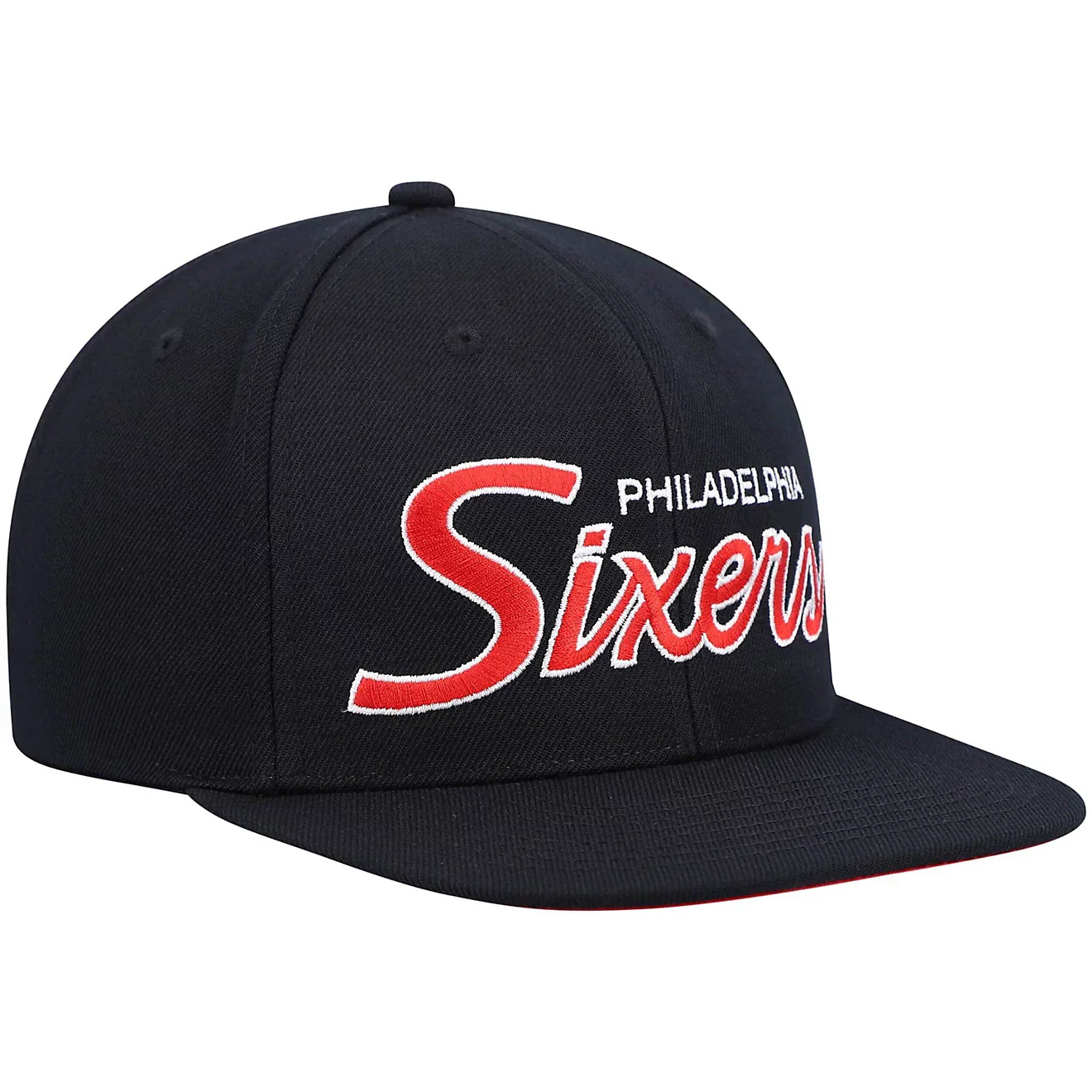Men's Mitchell & Ness NBA Team Script 2.0 Snapback 76Ers - Image 3