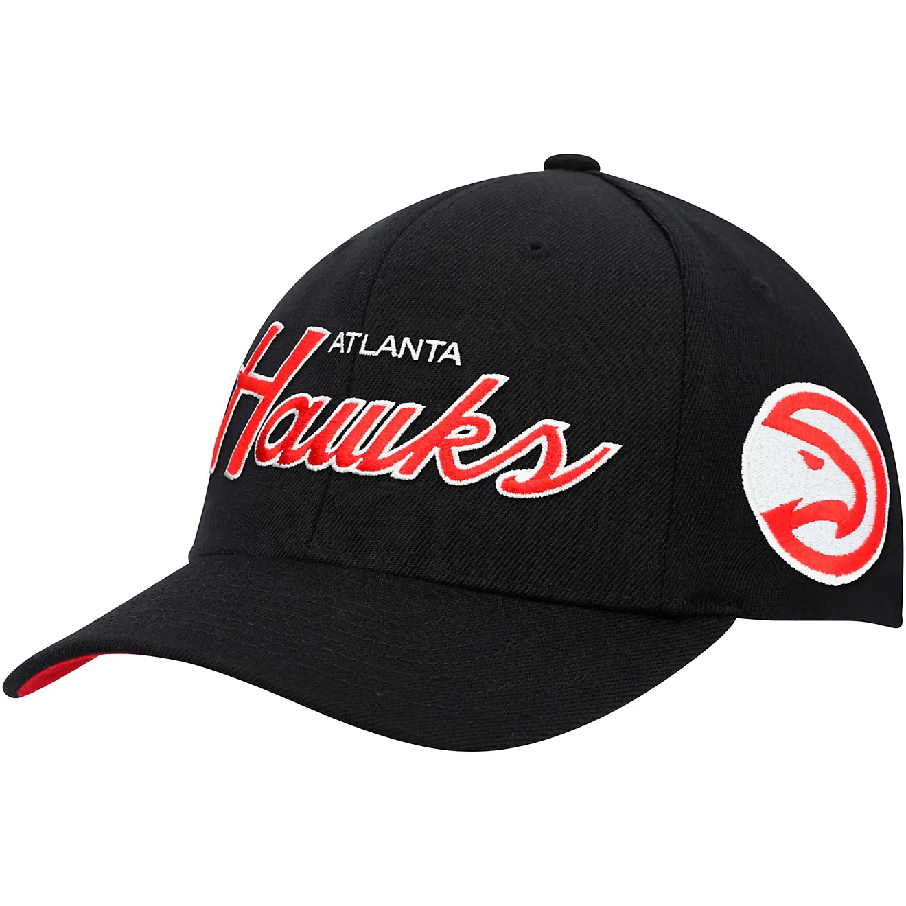 Men's Mitchell & Ness NBA Team Script 2.0 Stretch Snapback Hawks - Image 2