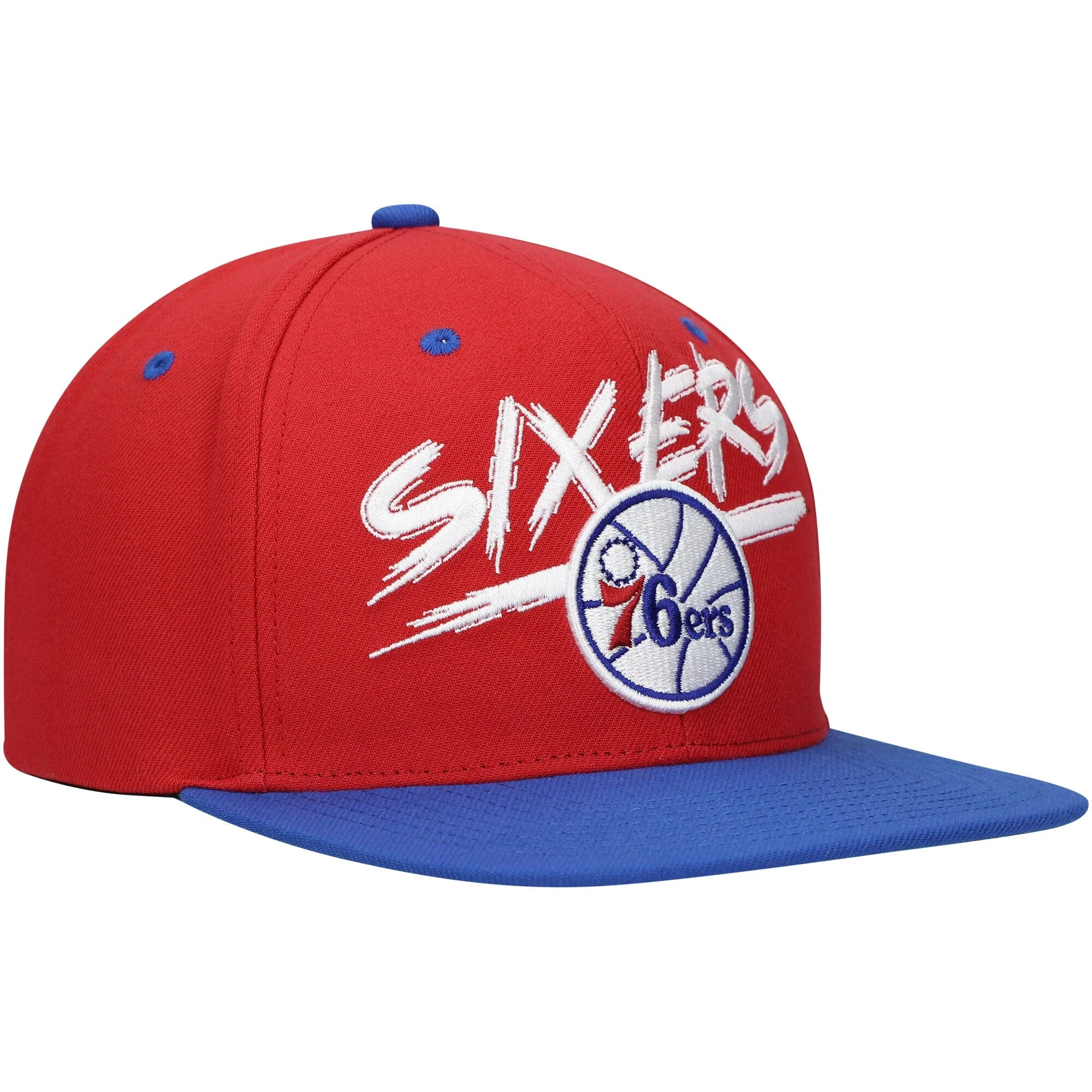 Men's Mitchell & Ness NBA Transcript Snapback Hwc 76Ers - Image 3