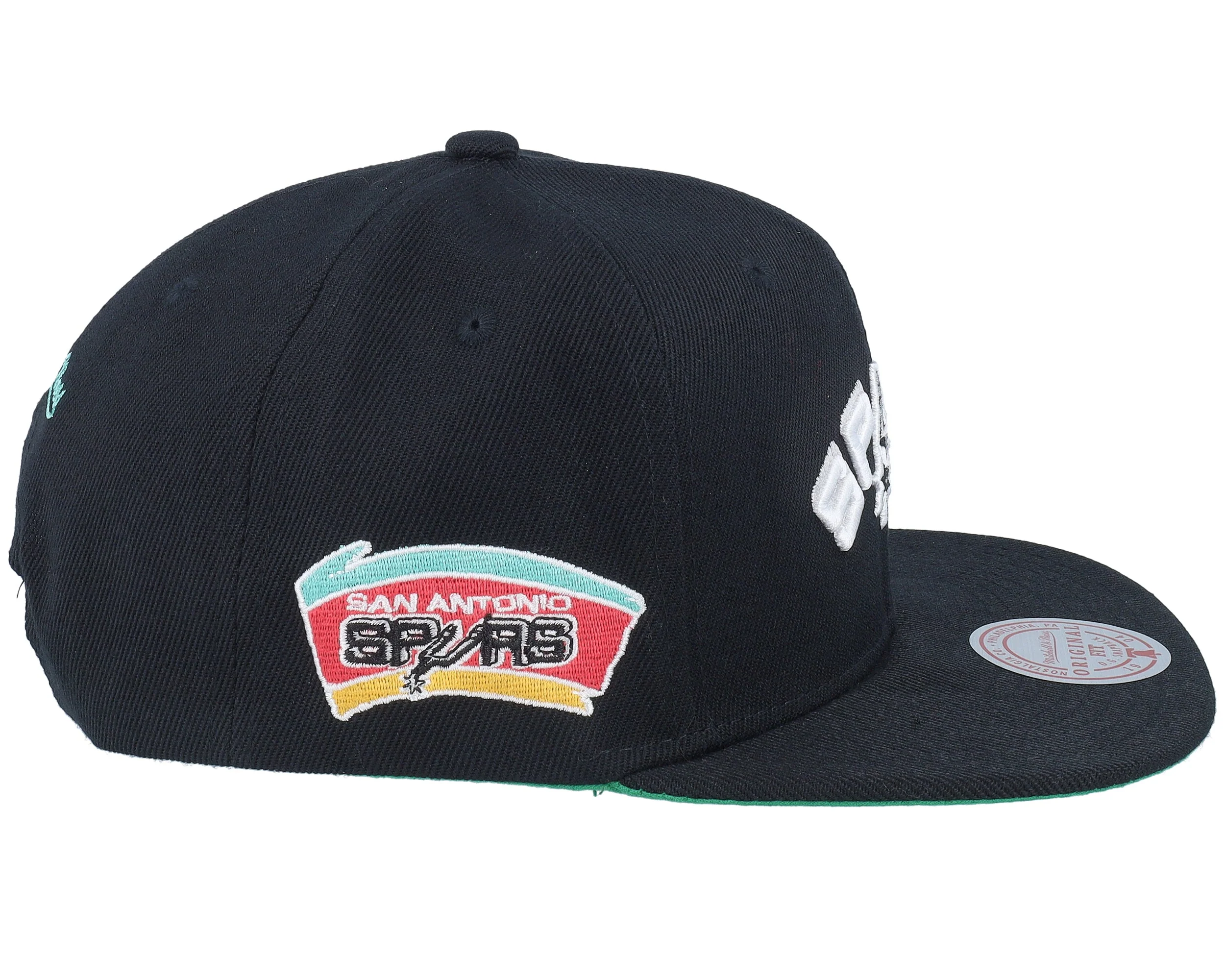 Men's Mitchell & Ness NBA Triple Play Snapback Hwc Spurs - Image 6