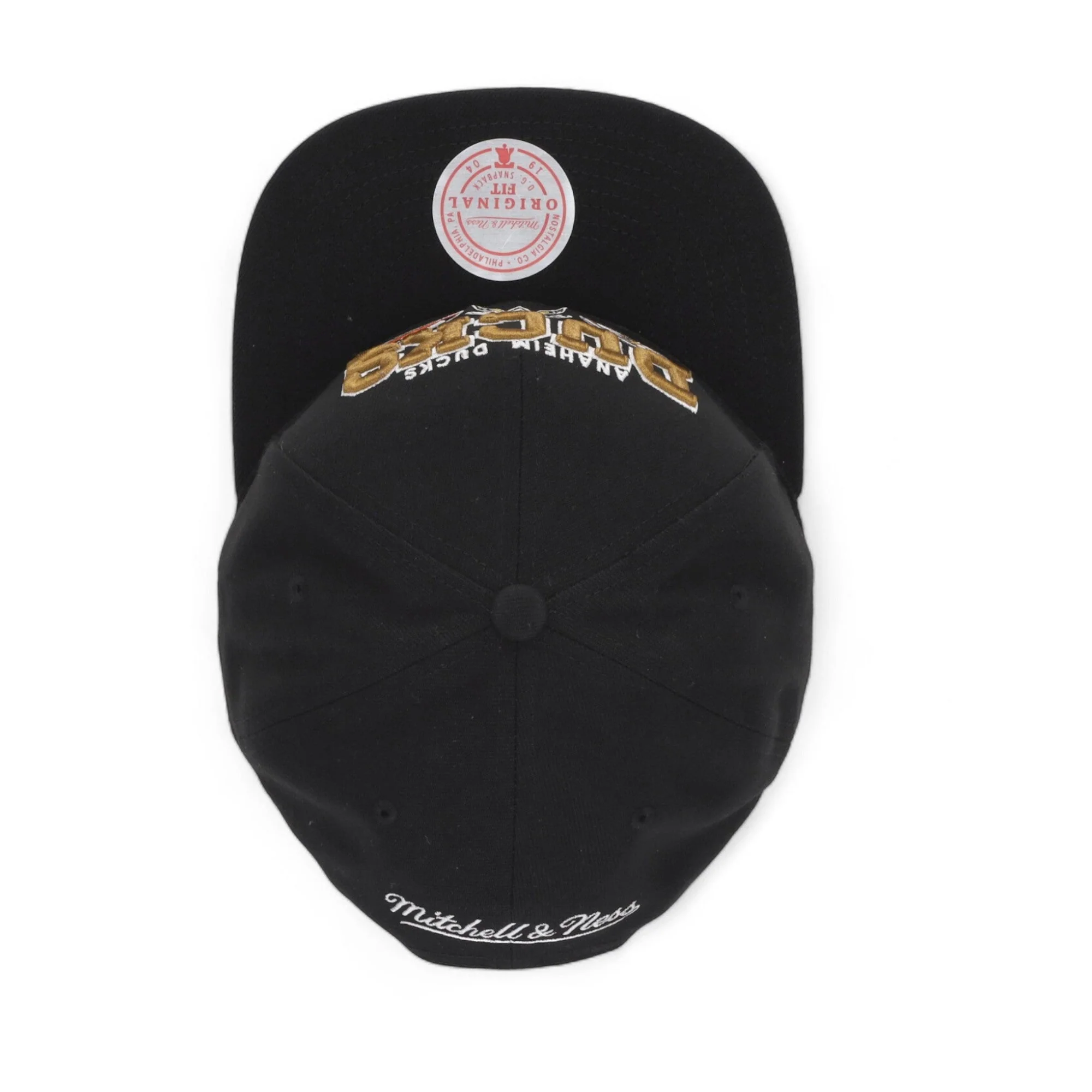 Men's Mitchell & Ness Nhl Champ Stack Snapback Ducks - Black - Image 4