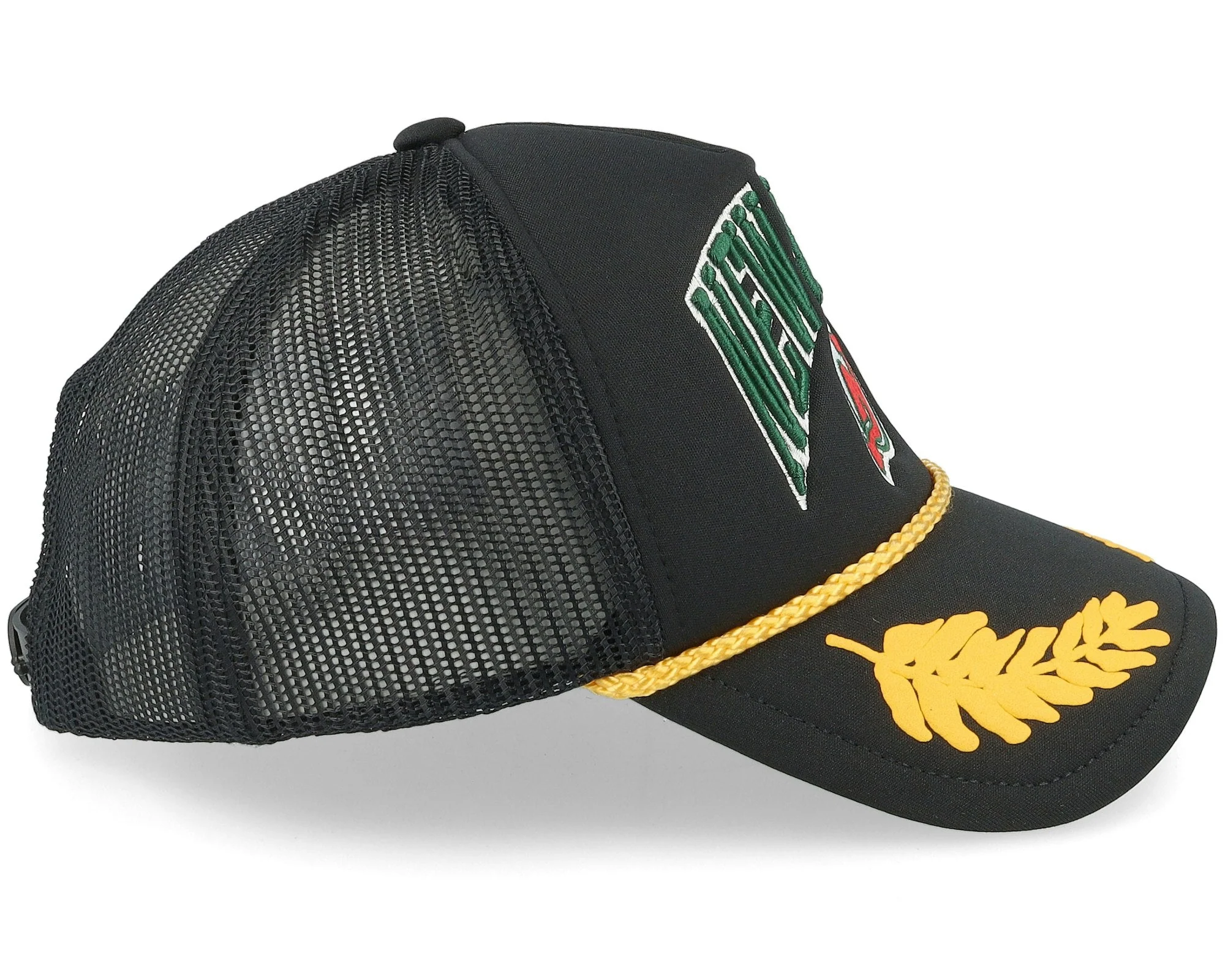 Men's Mitchell & Ness Nhl Gold Leaf Trucker Vntg Devils - Black - Image 4