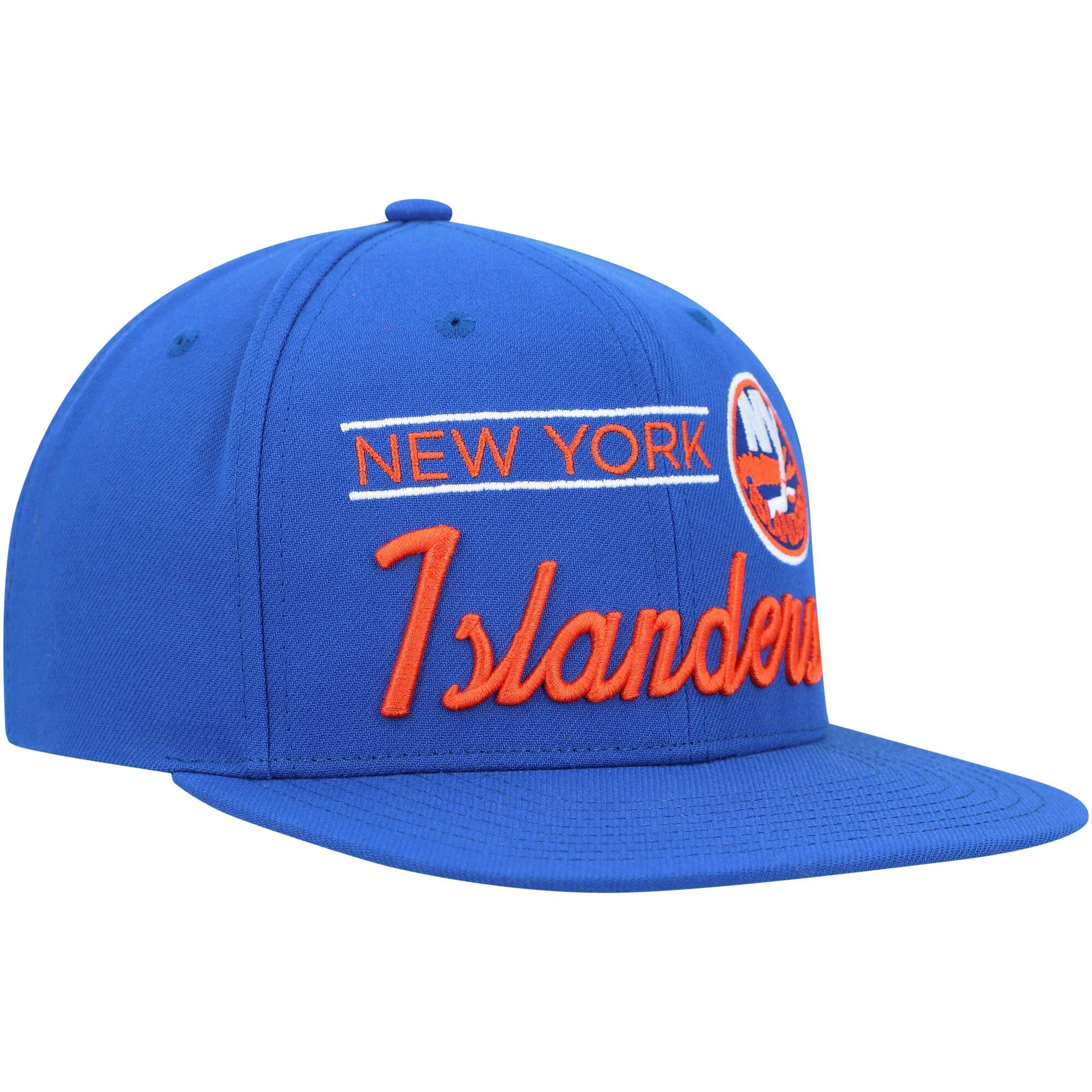 Men's Mitchell & Ness Nhl Retro Lock Up Snapback Islanders - Blue - Image 3