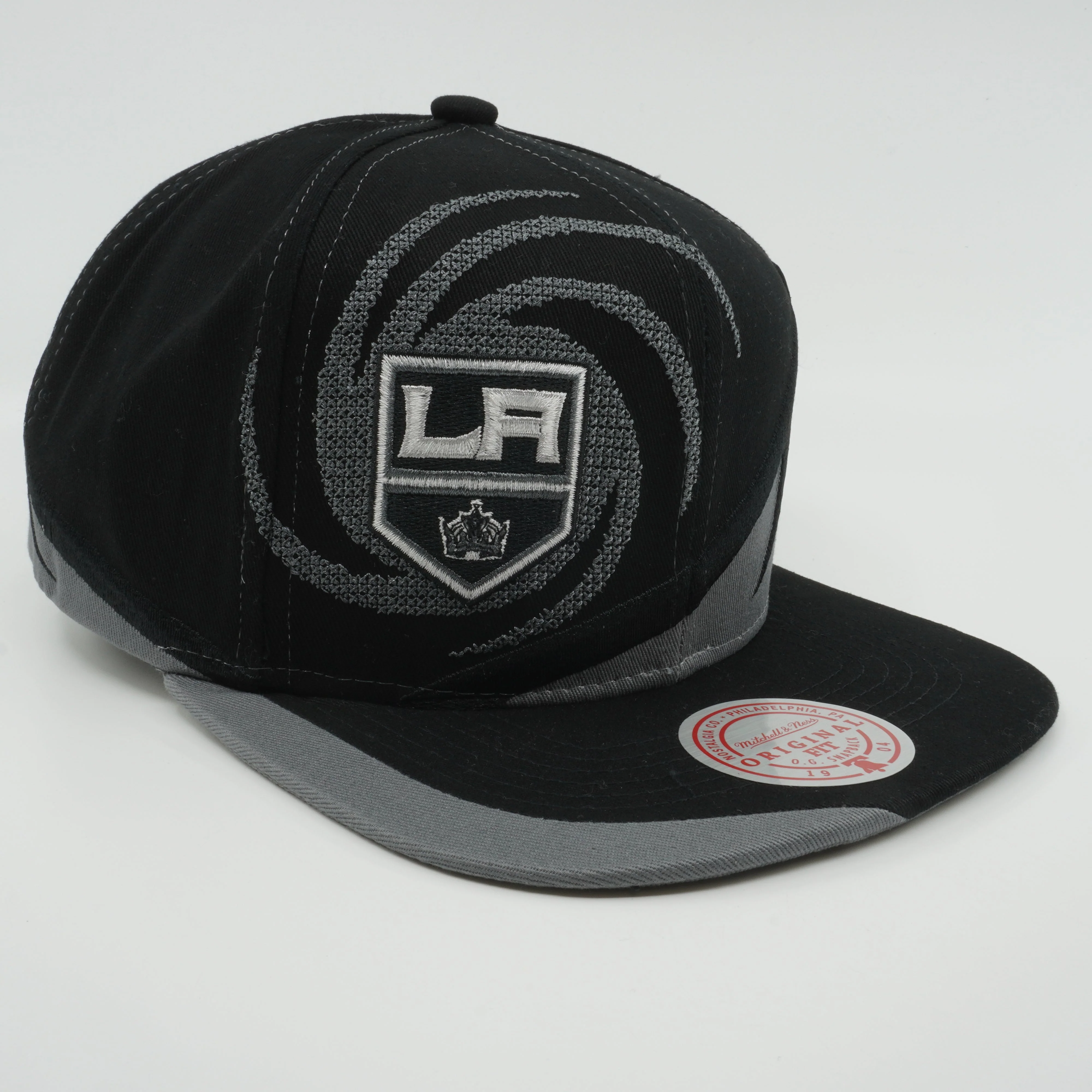 Men's Mitchell & Ness Nhl Spiral Deadstock Snapback Kings - Black-Grey - Image 3