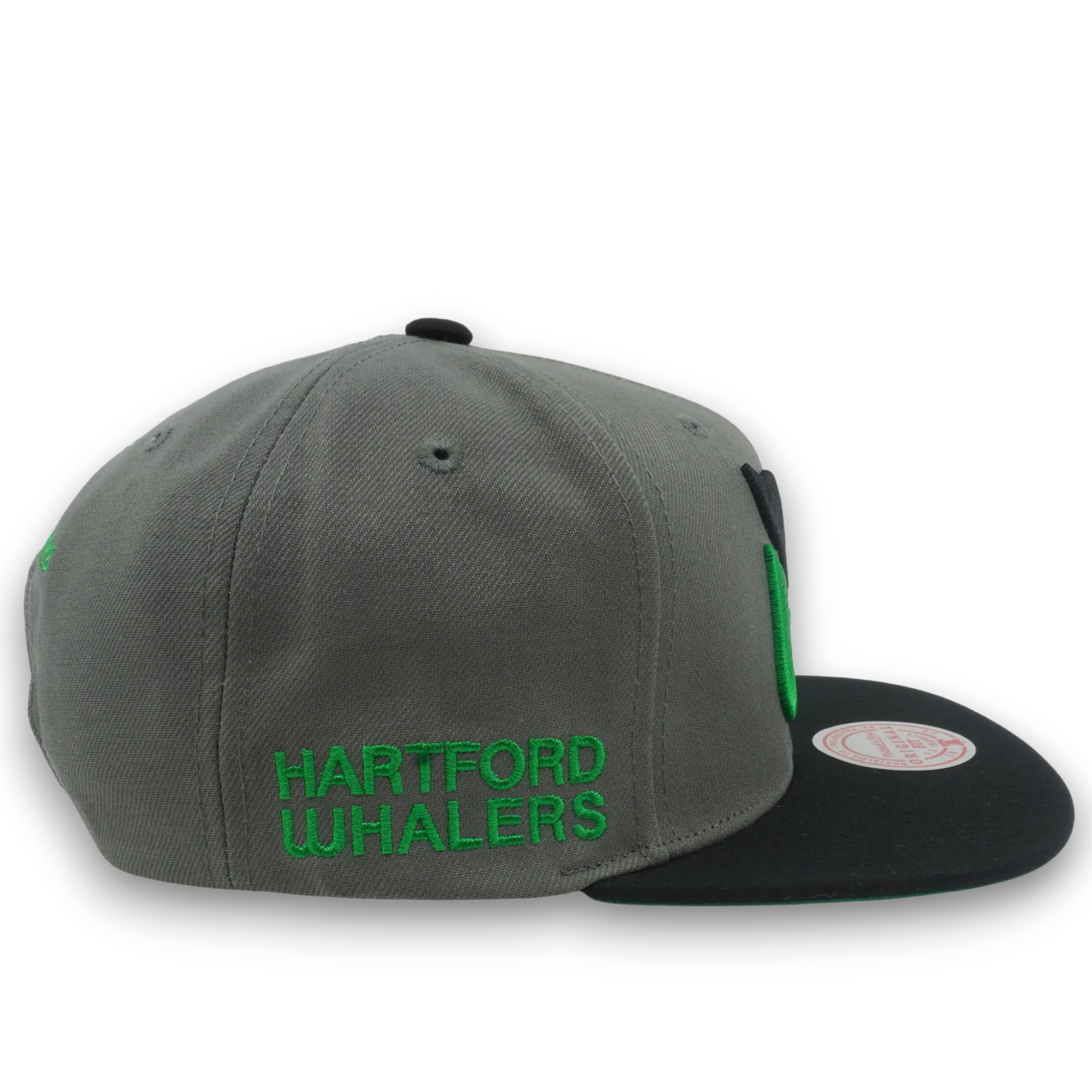 Men's Mitchell & Ness Nhl Storm Front Snapback Vntg Whalers - Grey - Image 4