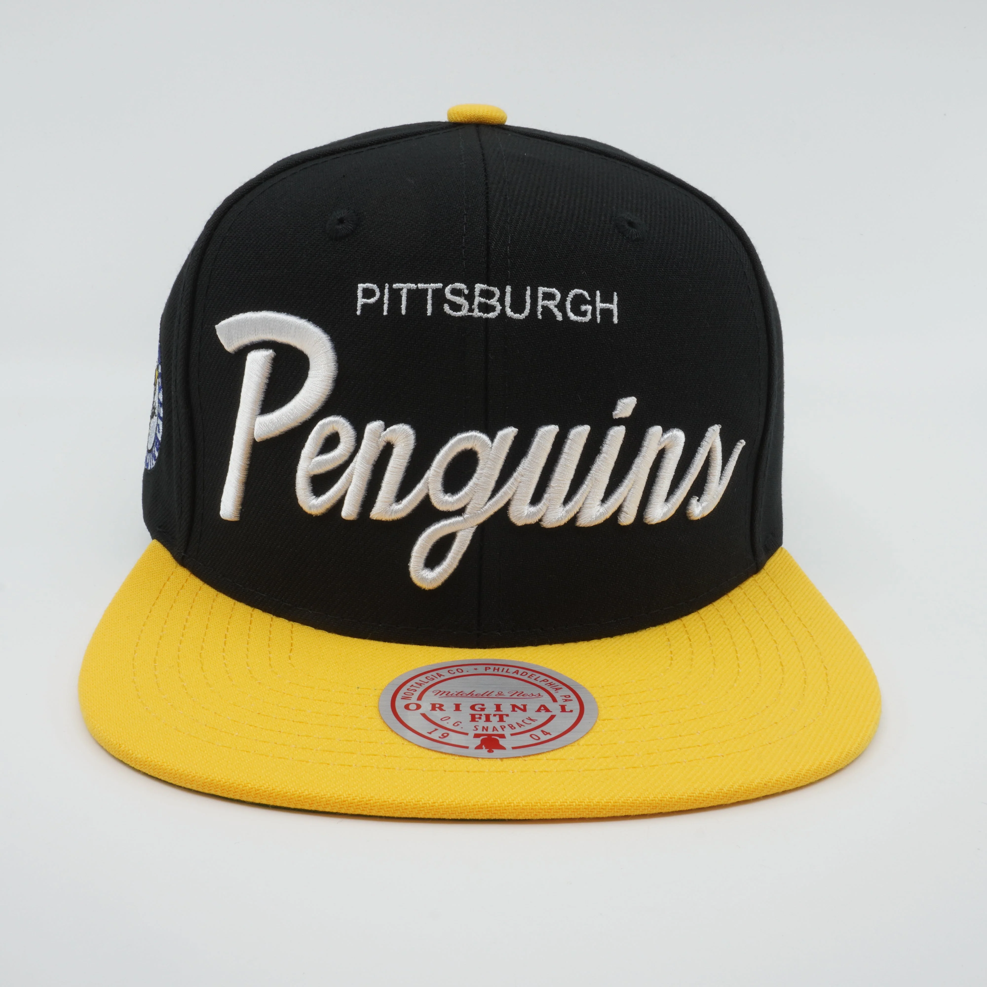 Men's Mitchell & Ness Nhl Vintage Script Snapback Penguins - Black - Image 2