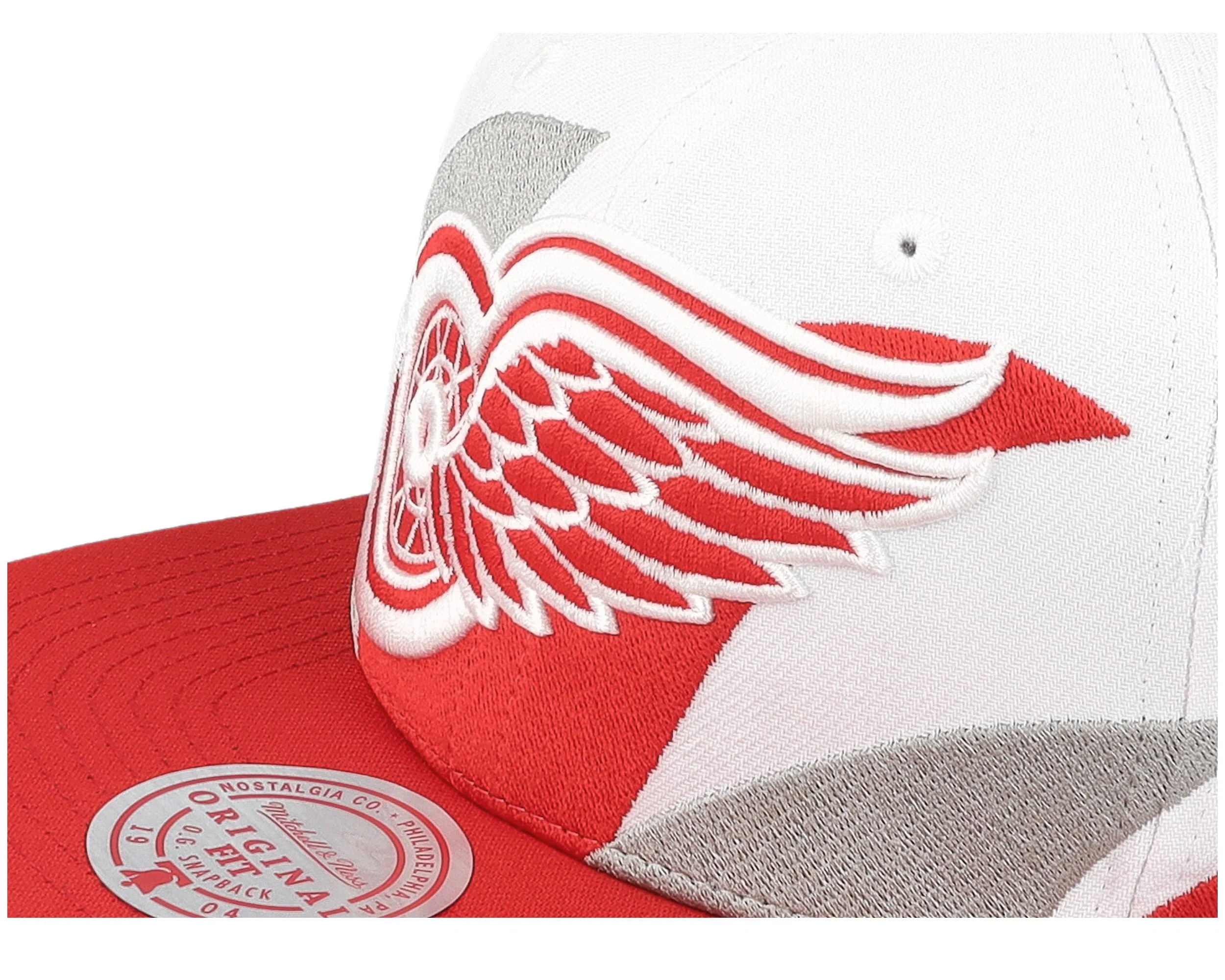 Men's Mitchell & Ness Nhl Vintage Sharktooth Snapback Red Wings - Image 5