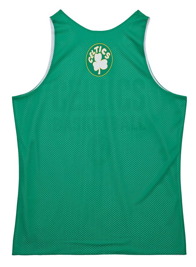 Men's Mitchell & Ness Reversible Mesh Practice Tank Vintage Logo Celtics - Image 2