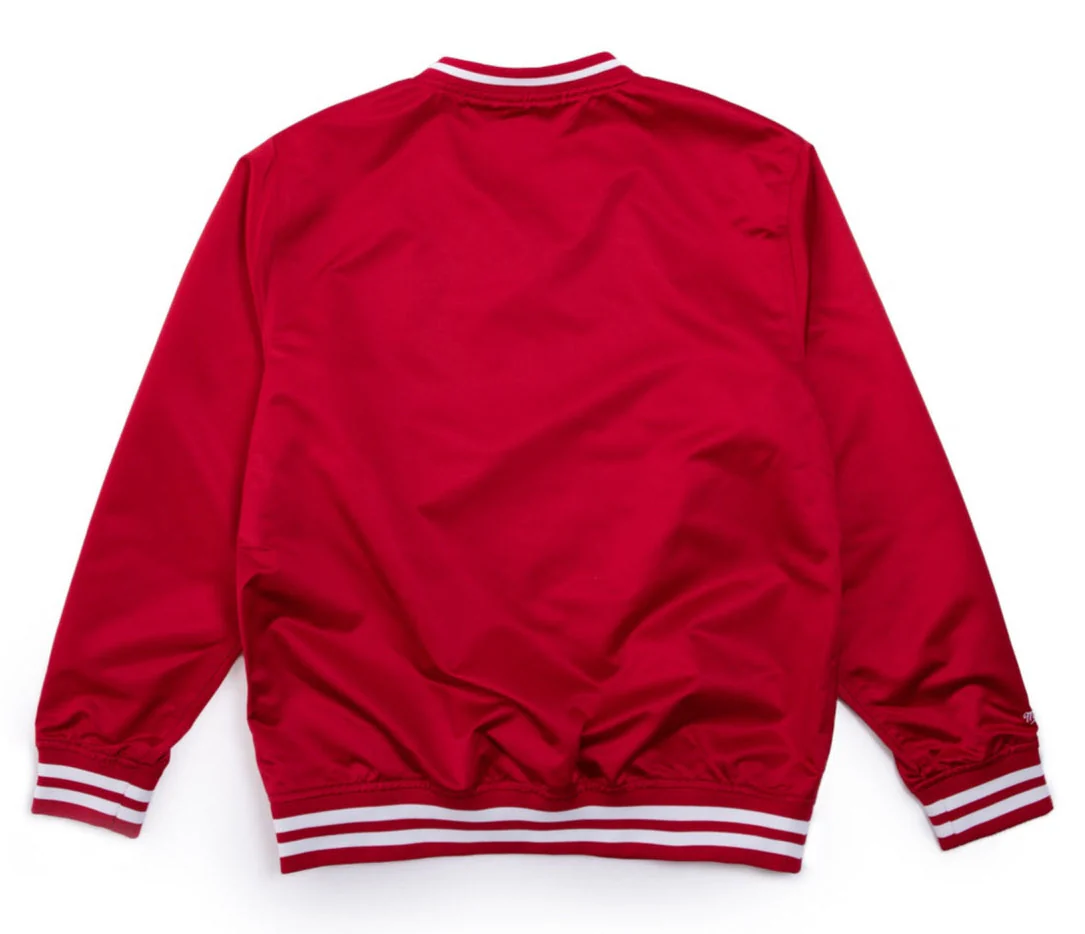 Men's Mitchell & Ness Sideline Pullover Satin Jacket Bulls - Image 2