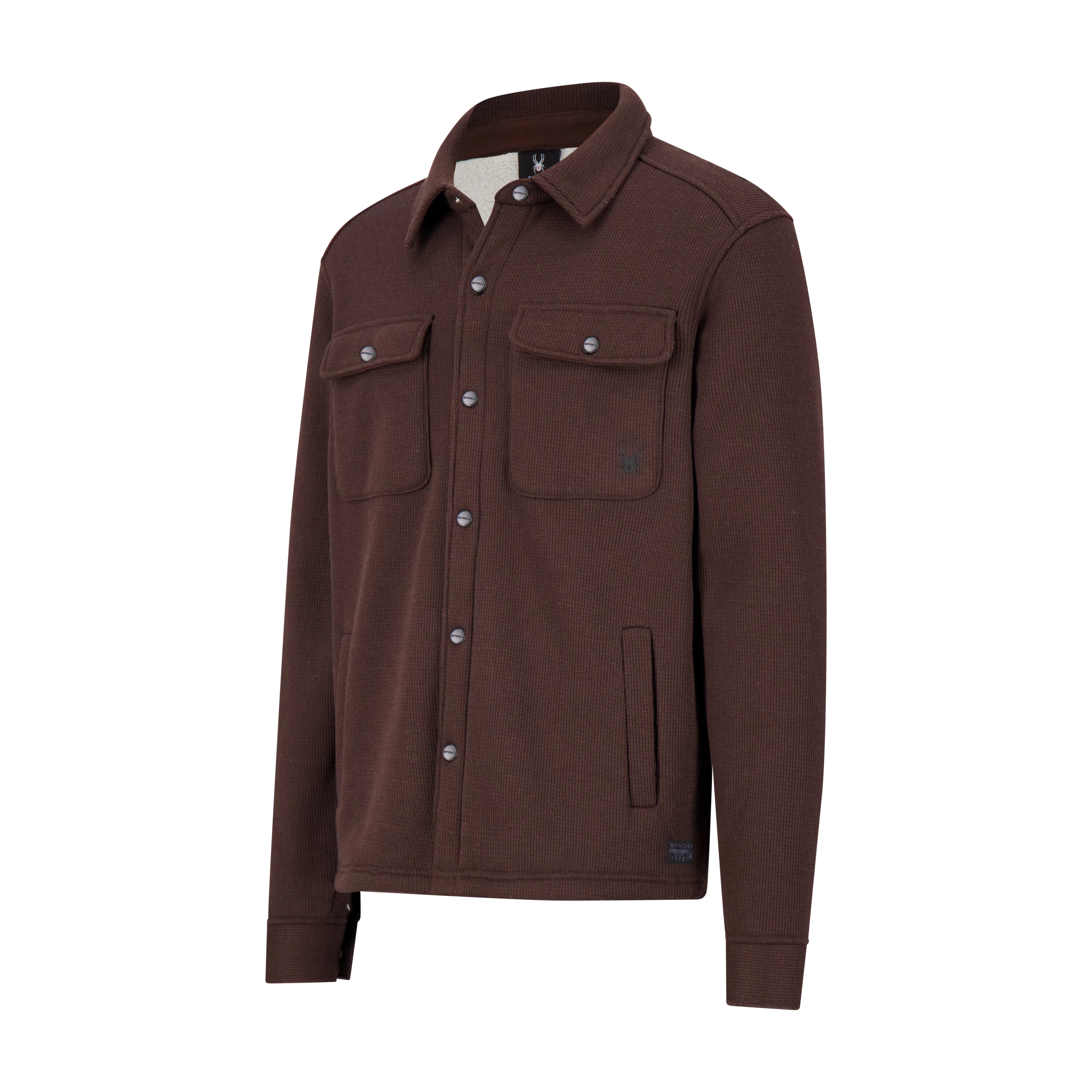 Spyder Men's Sherpa Shacket - Cocoa - Image 6