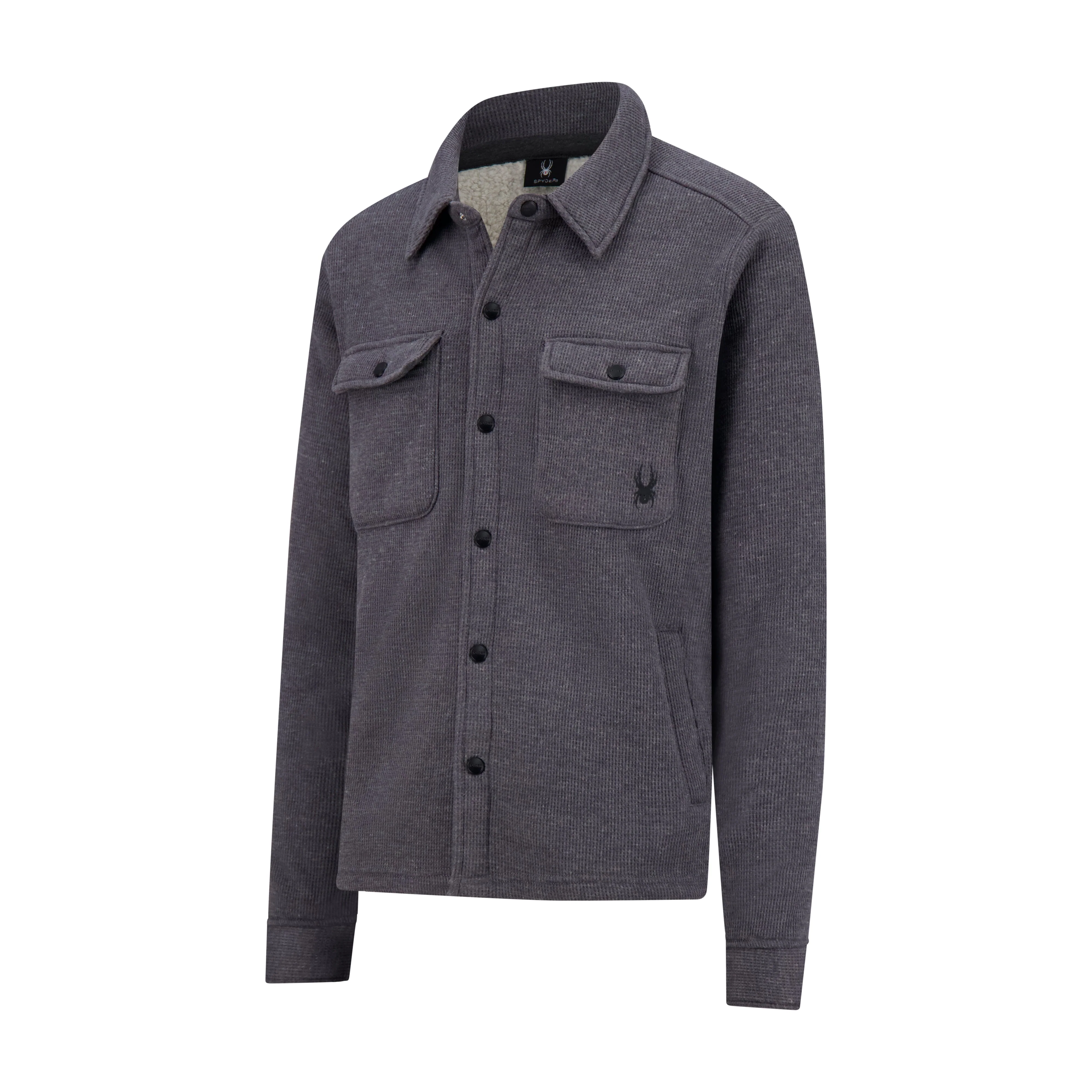 Spyder Men's Sherpa Shacket - Gunmetal - Image 6