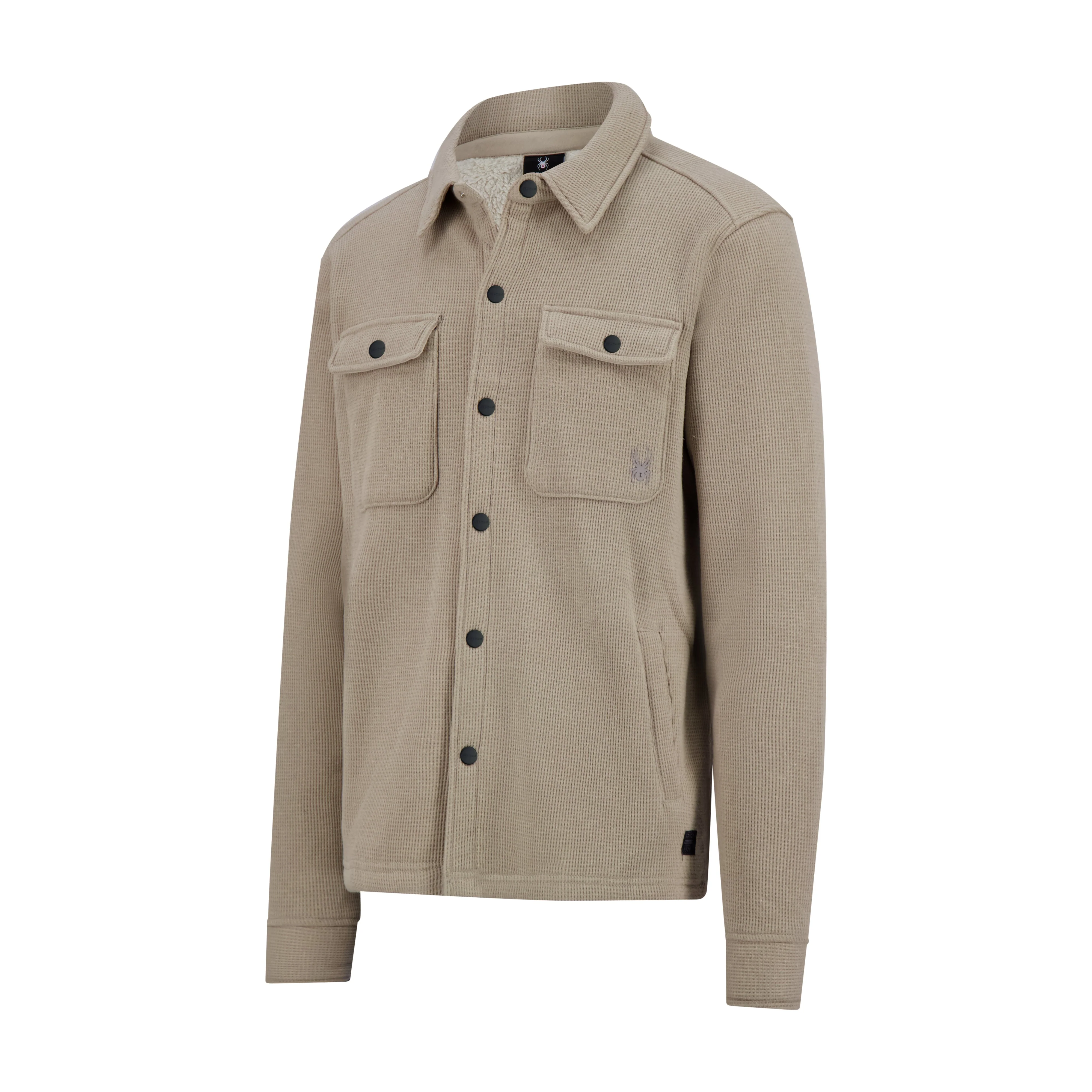 Spyder Men's Sherpa Shacket - Stone - Image 6