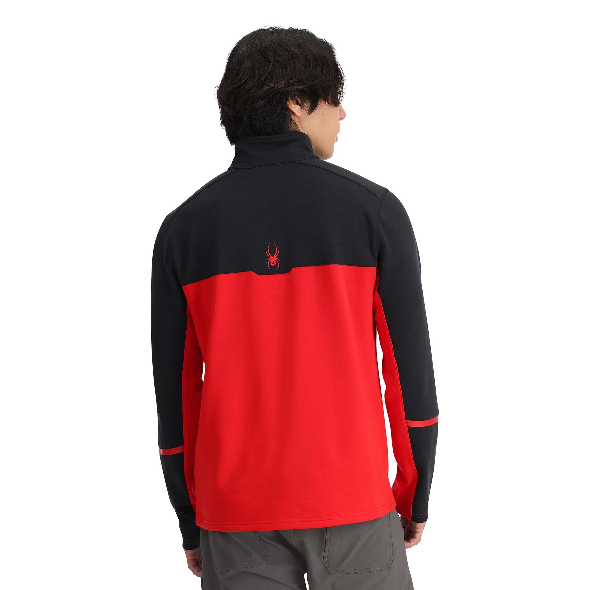 Spyder Men's Speed Half Zip T-Neck - Spyder Red - Image 4