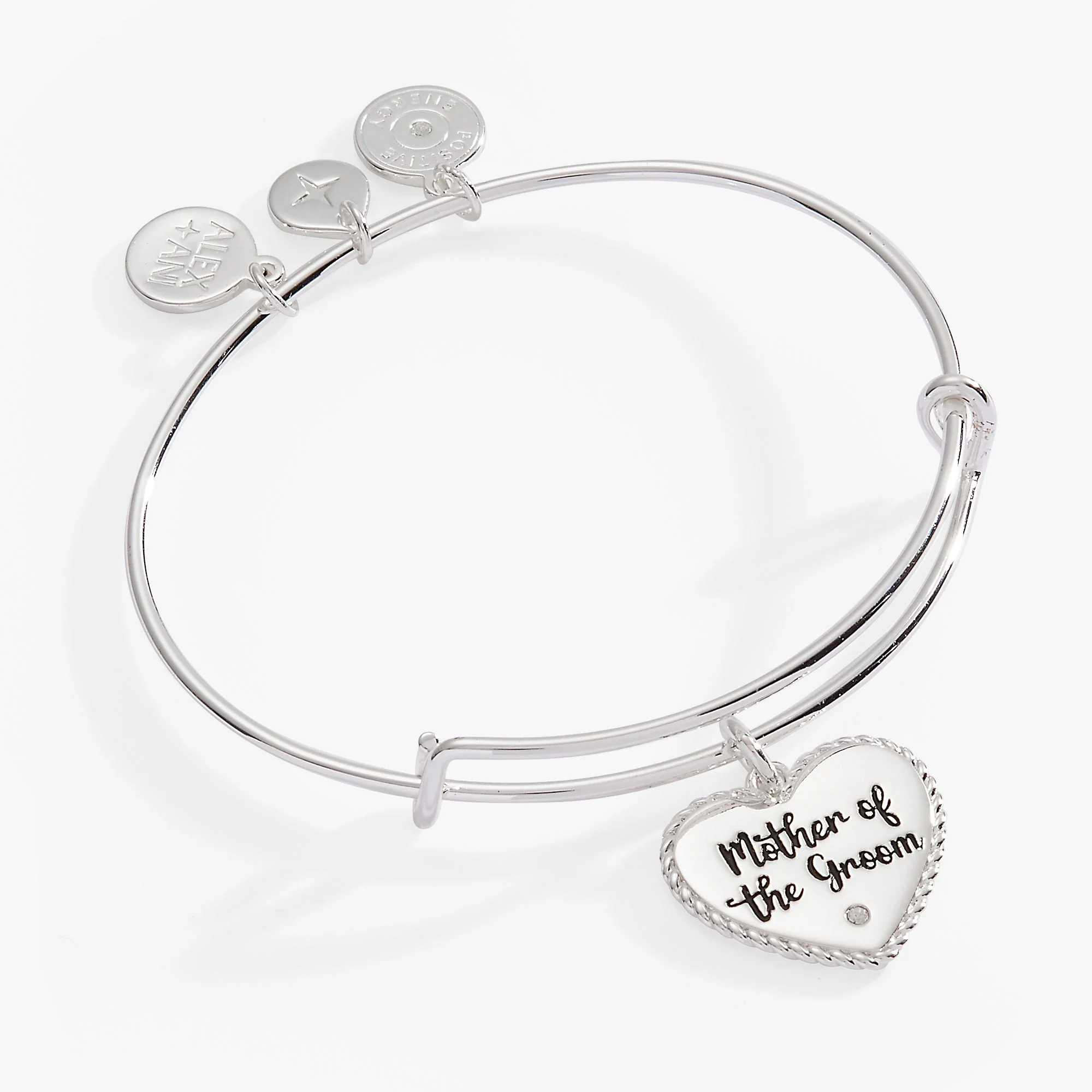Mother of the Groom Heart Bangle - Image 4