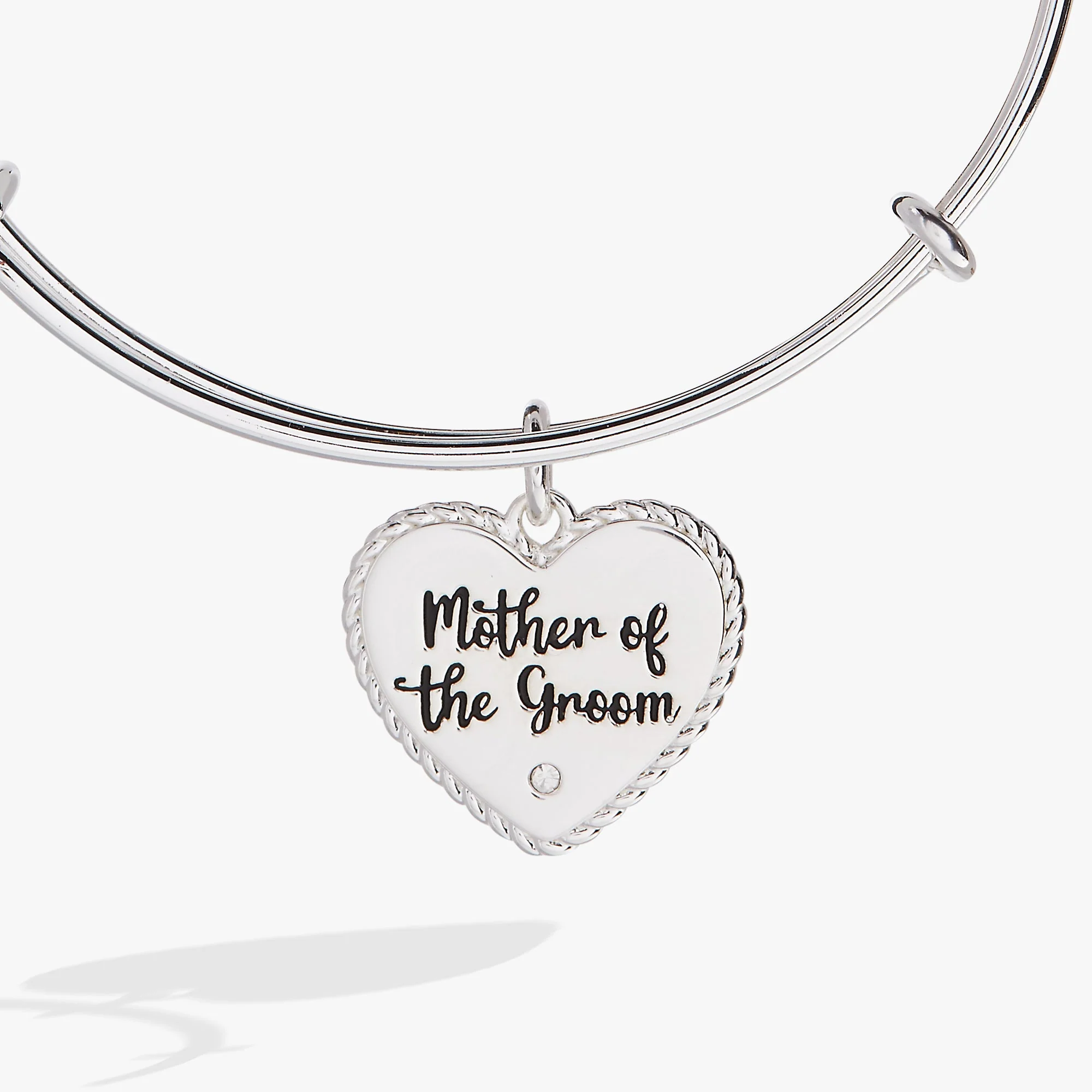 Mother of the Groom Heart Bangle - Image 5