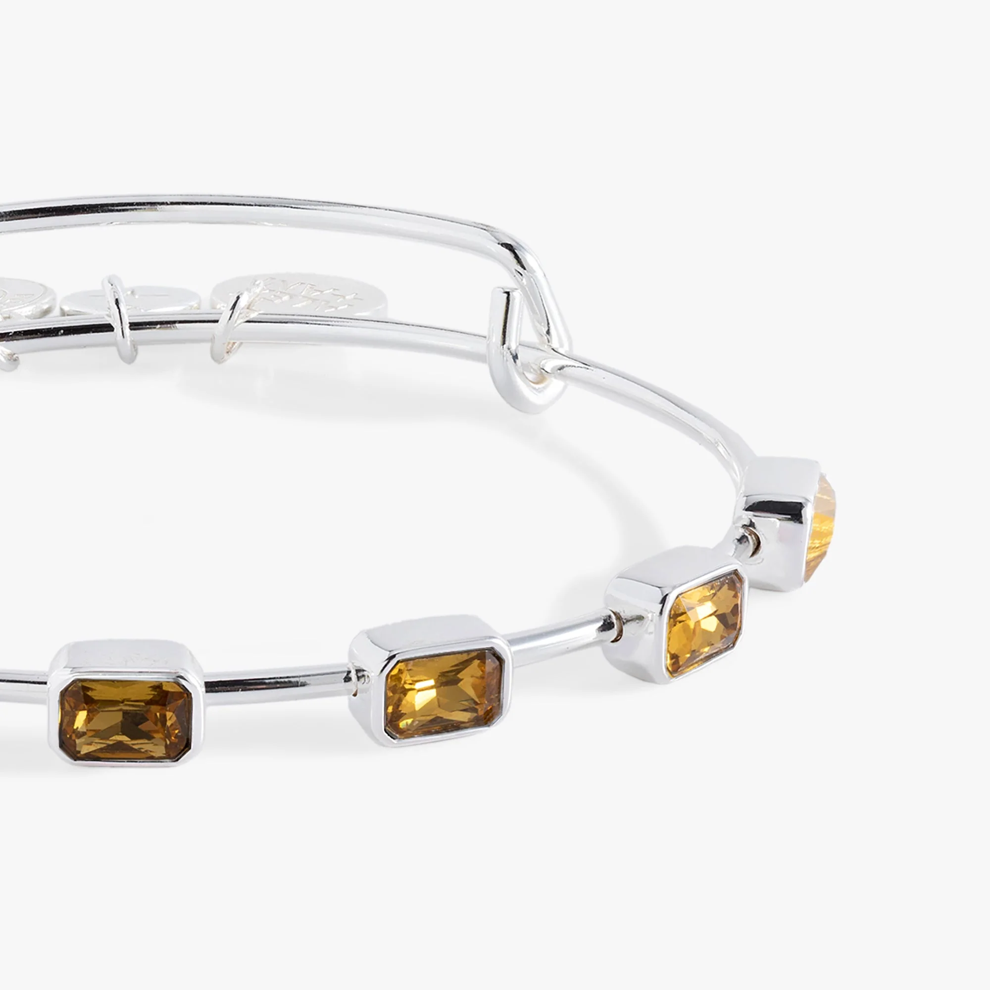 November Birthstone Emerald Cut Bangle - Image 6