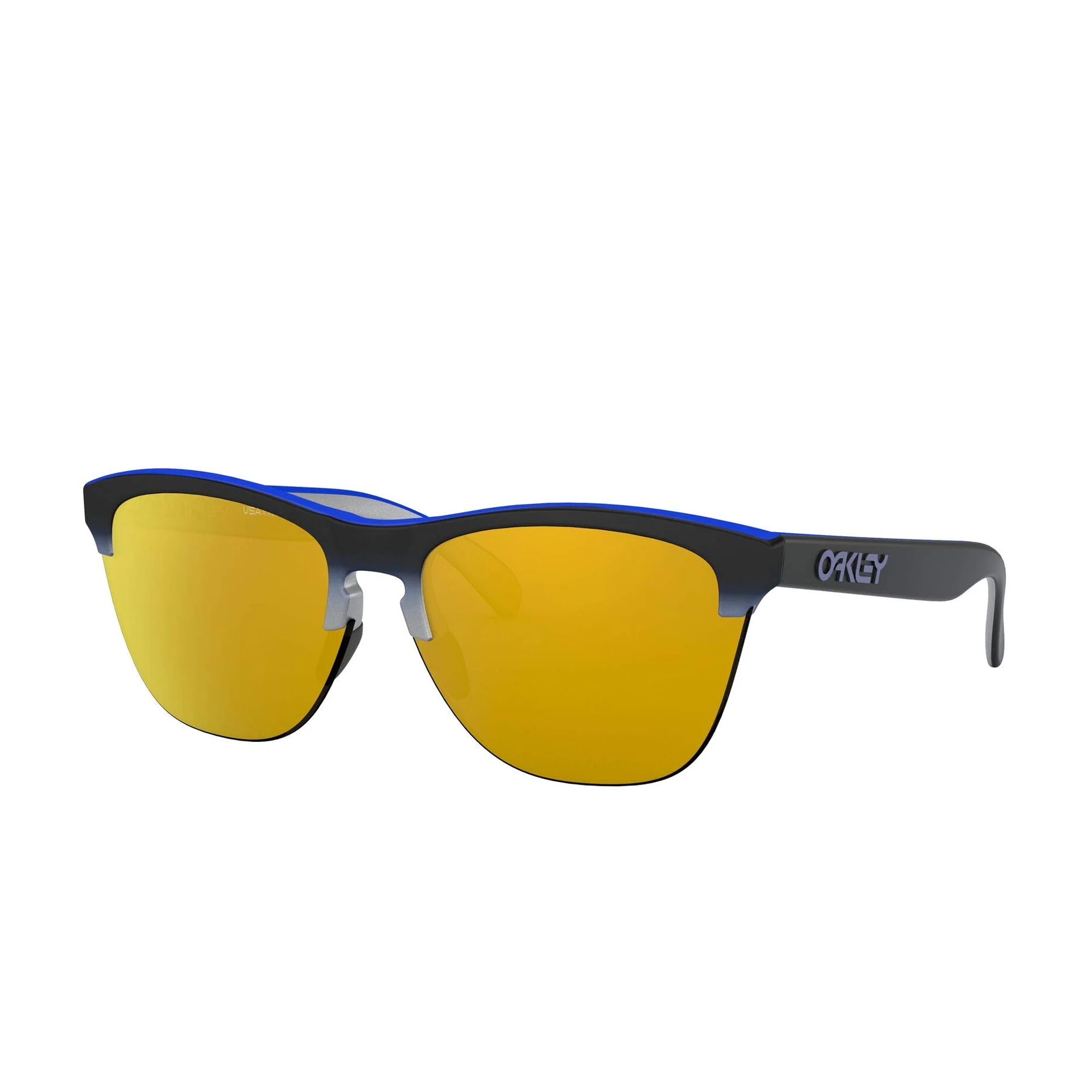 Men's Oakley Frogskins Lite Sunglasses - Black Fade/24K Iridium
