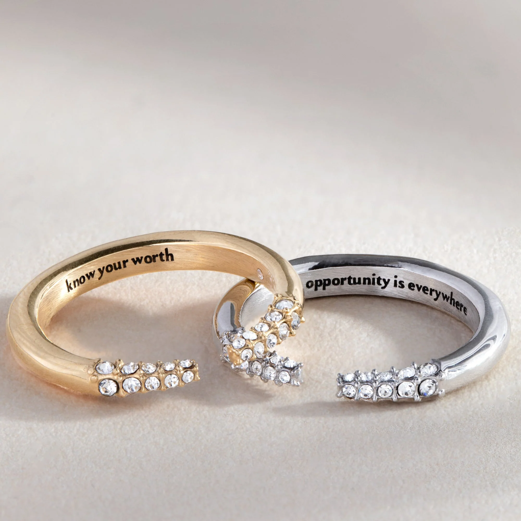 “Opportunity is Everywhere” Open Tusk Ring - Image 4