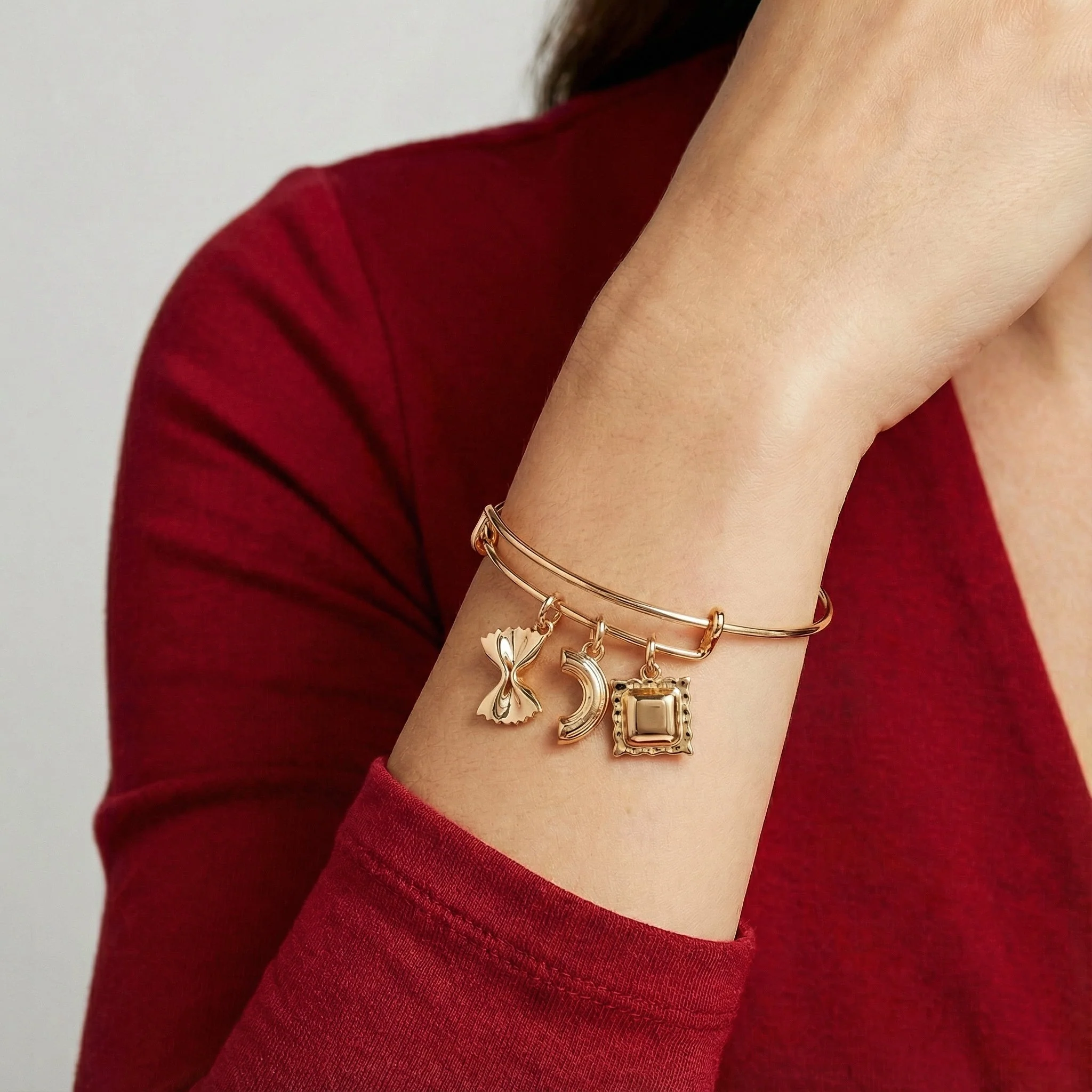 Pasta Multi Charm Bangle - Image 2