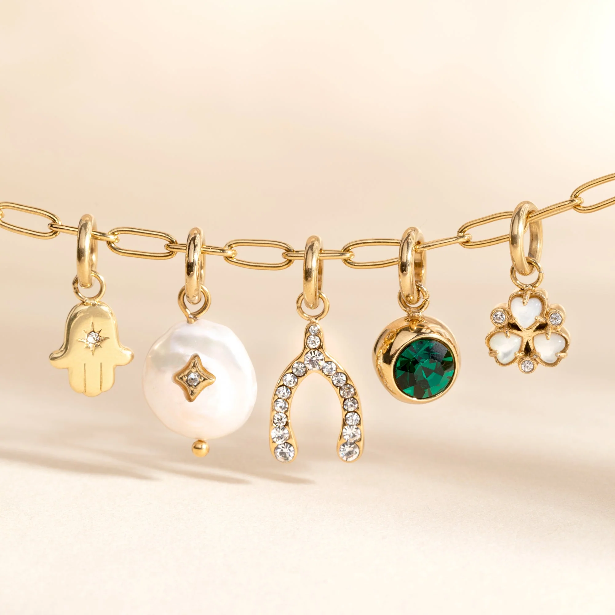 Pave Wishbone Interchangeable Charm - Image 3