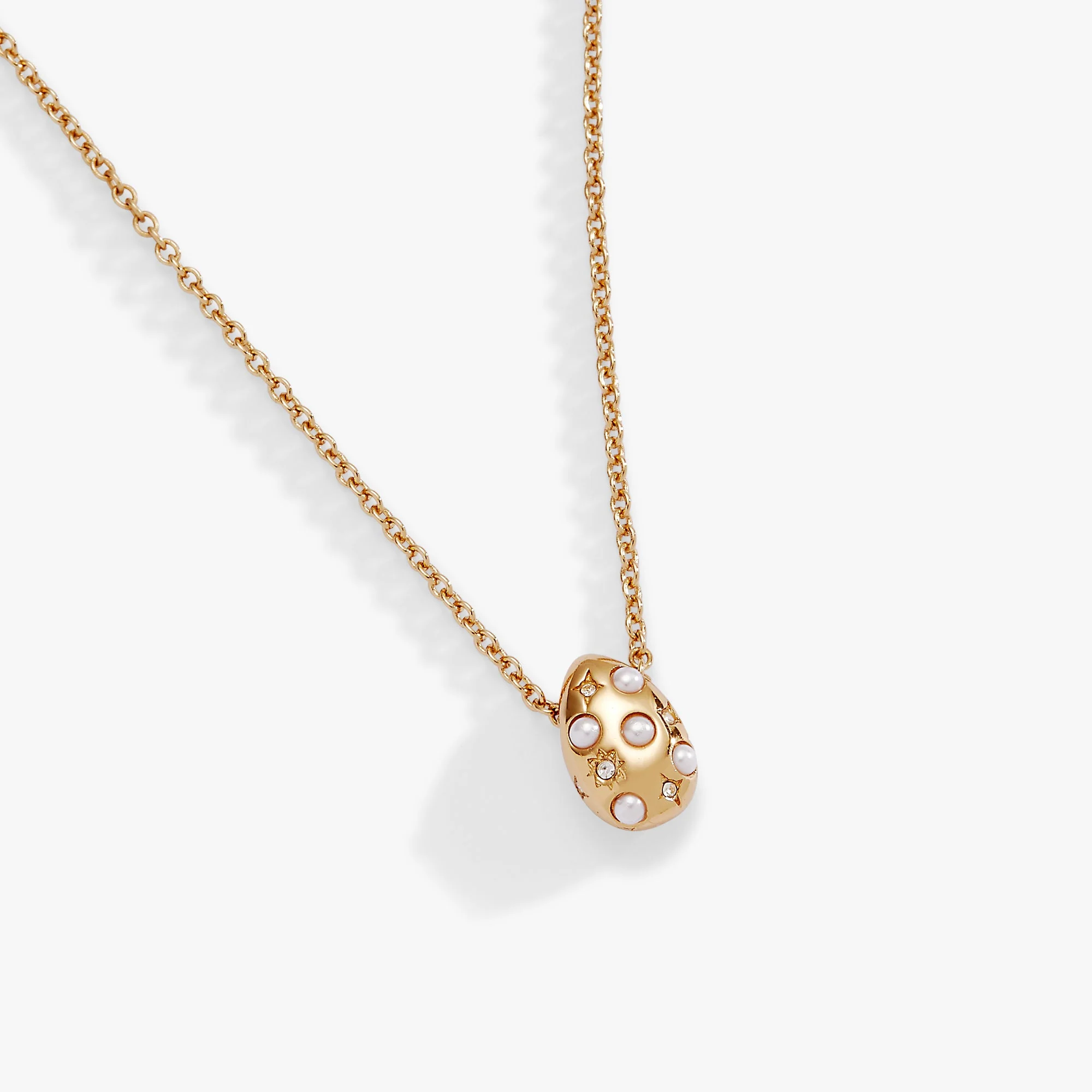 Pearl and Crystal Pendant Necklace - Image 5