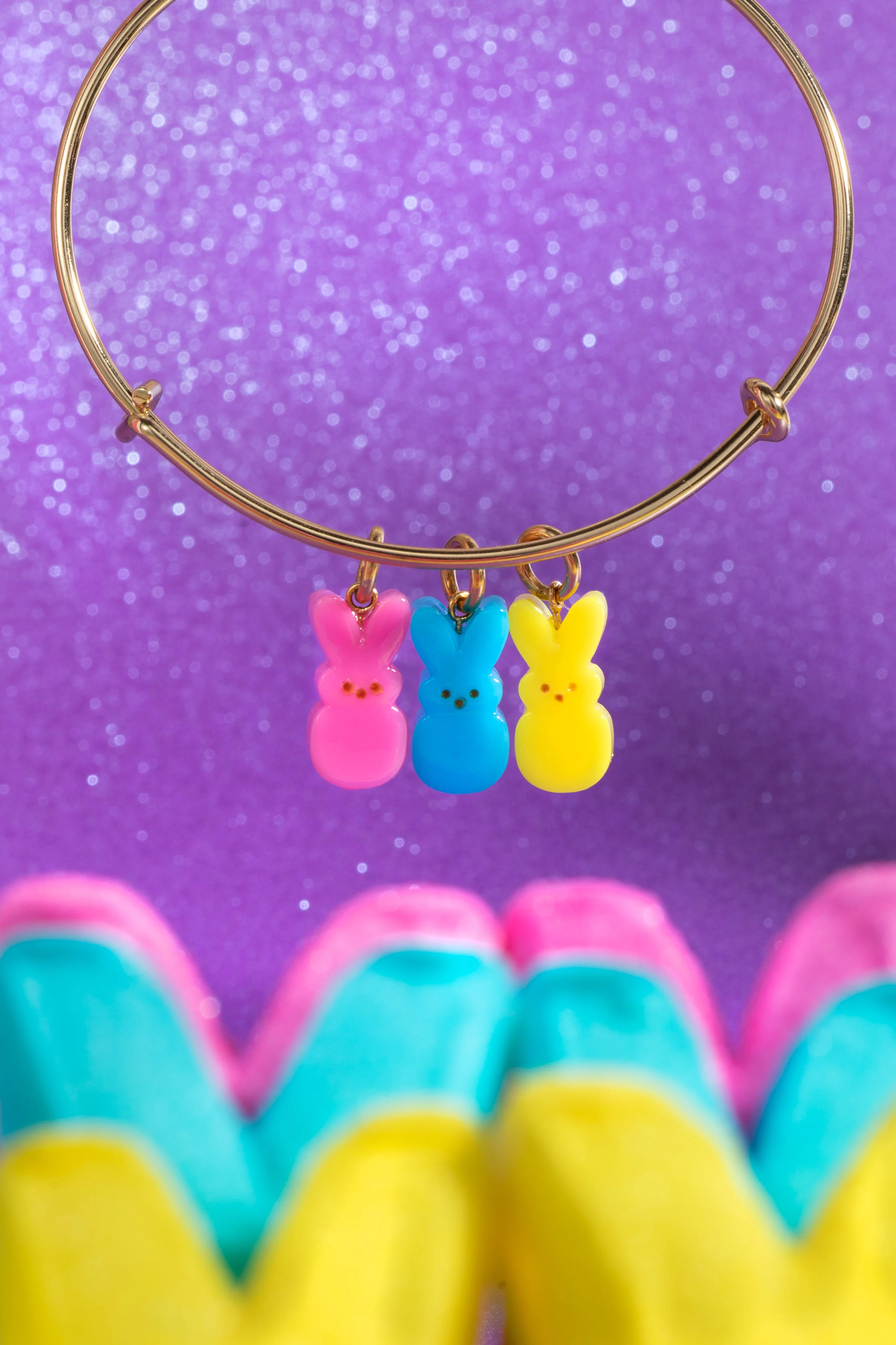 PEEPS® Bunny Multi-Charm Bangle - Image 2