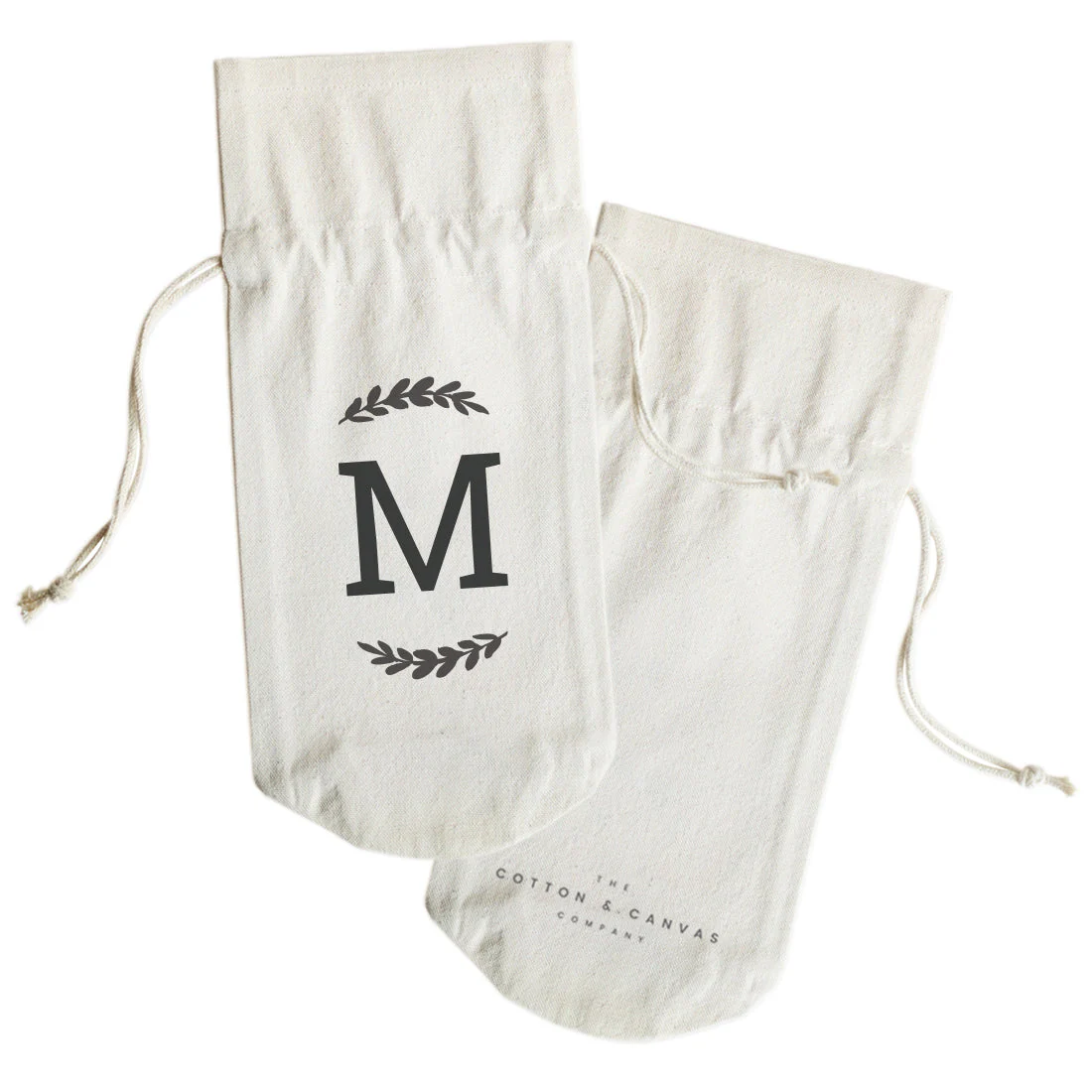 Personalized Monogram Canvas Wine Bag by The Cotton & Canvas Co. - Image 2