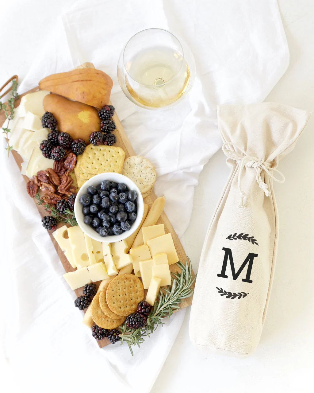 Personalized Monogram Canvas Wine Bag by The Cotton & Canvas Co. - Image 3