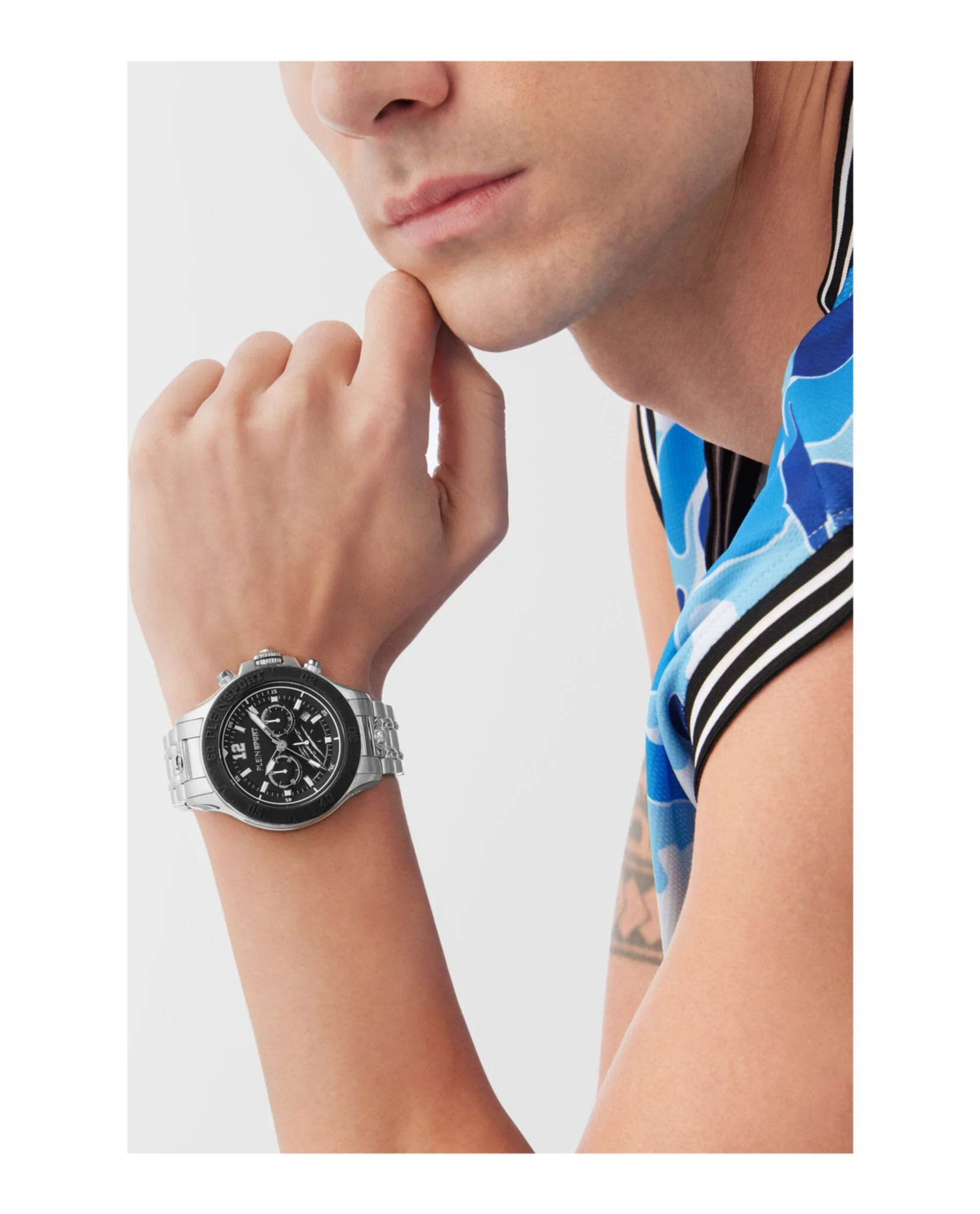 Plein Sport Warrior Tech Chronograph Watch - Image 5