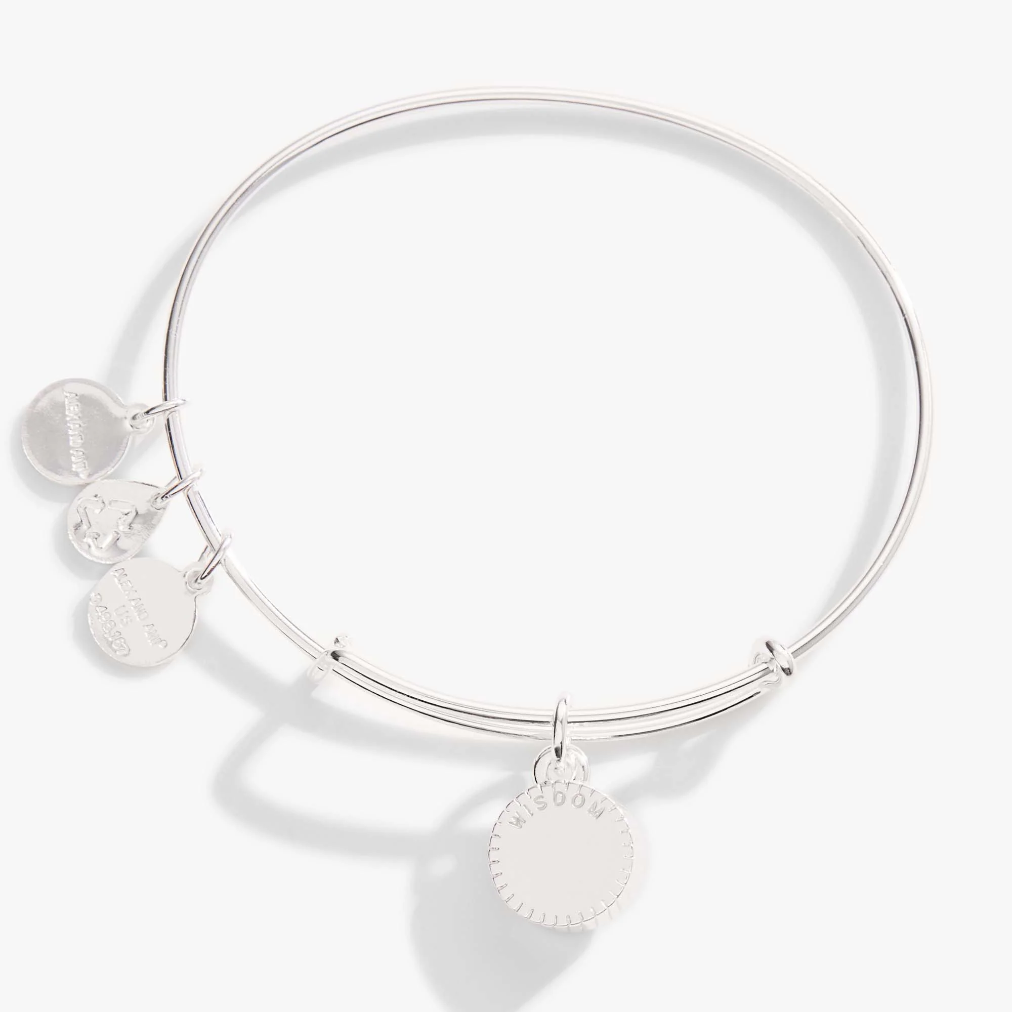 September Birthstone Charm Bangle, Sapphire - Image 2