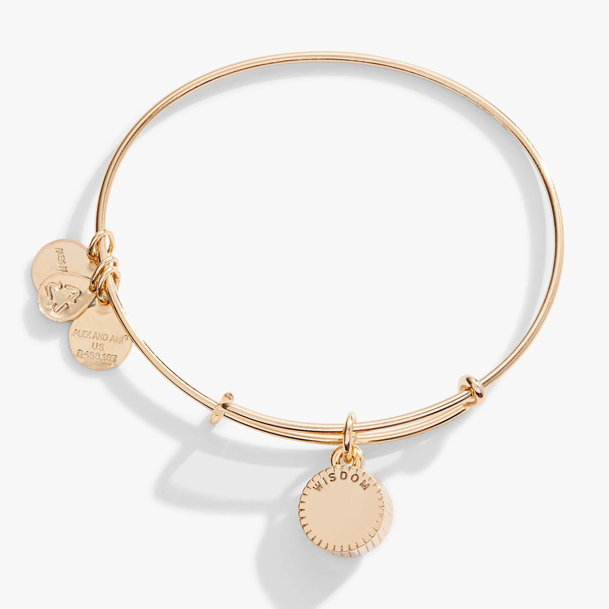 September Birthstone Charm Bangle, Sapphire - Image 5