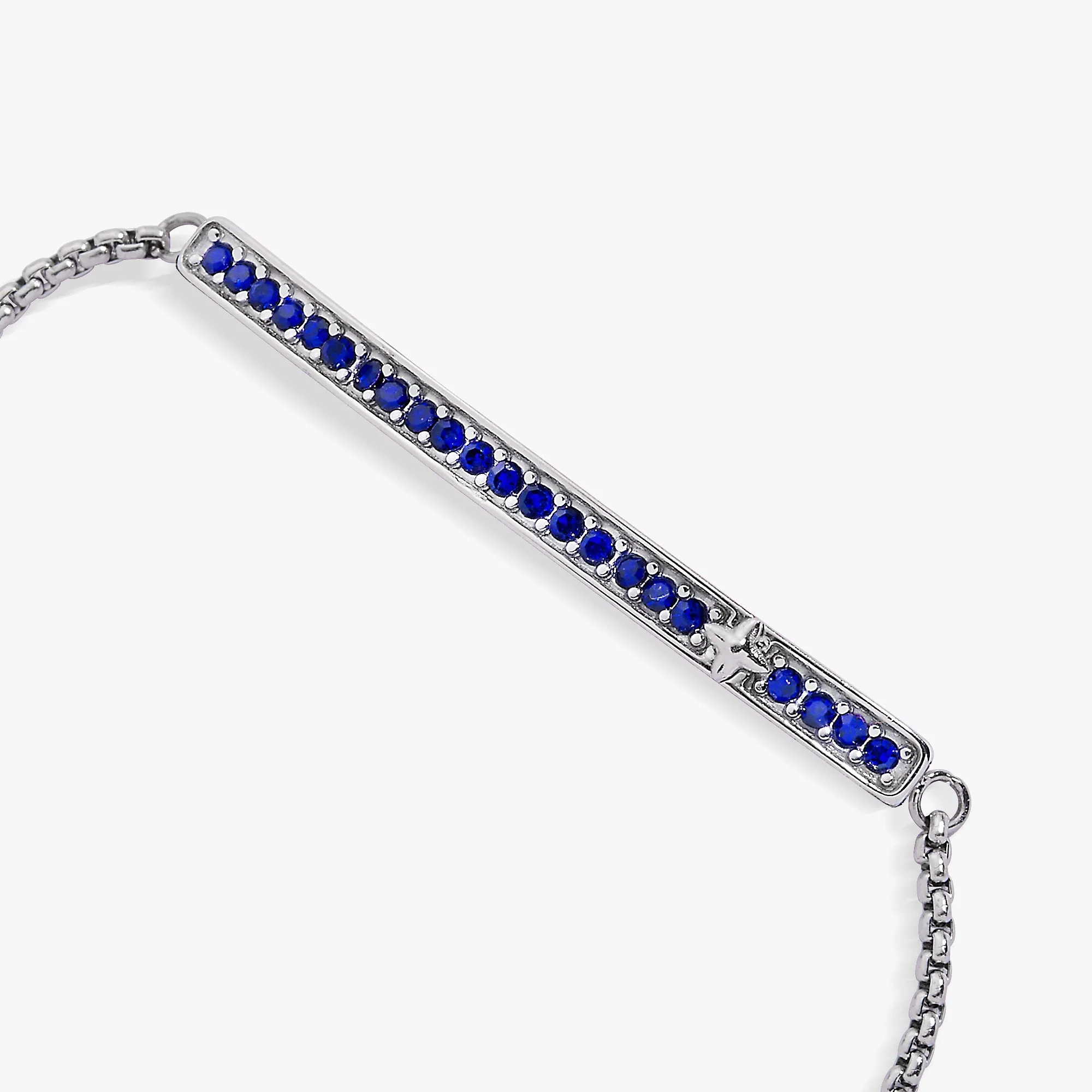September Everyday Birthstone Pave Bolo Bracelet - Image 3