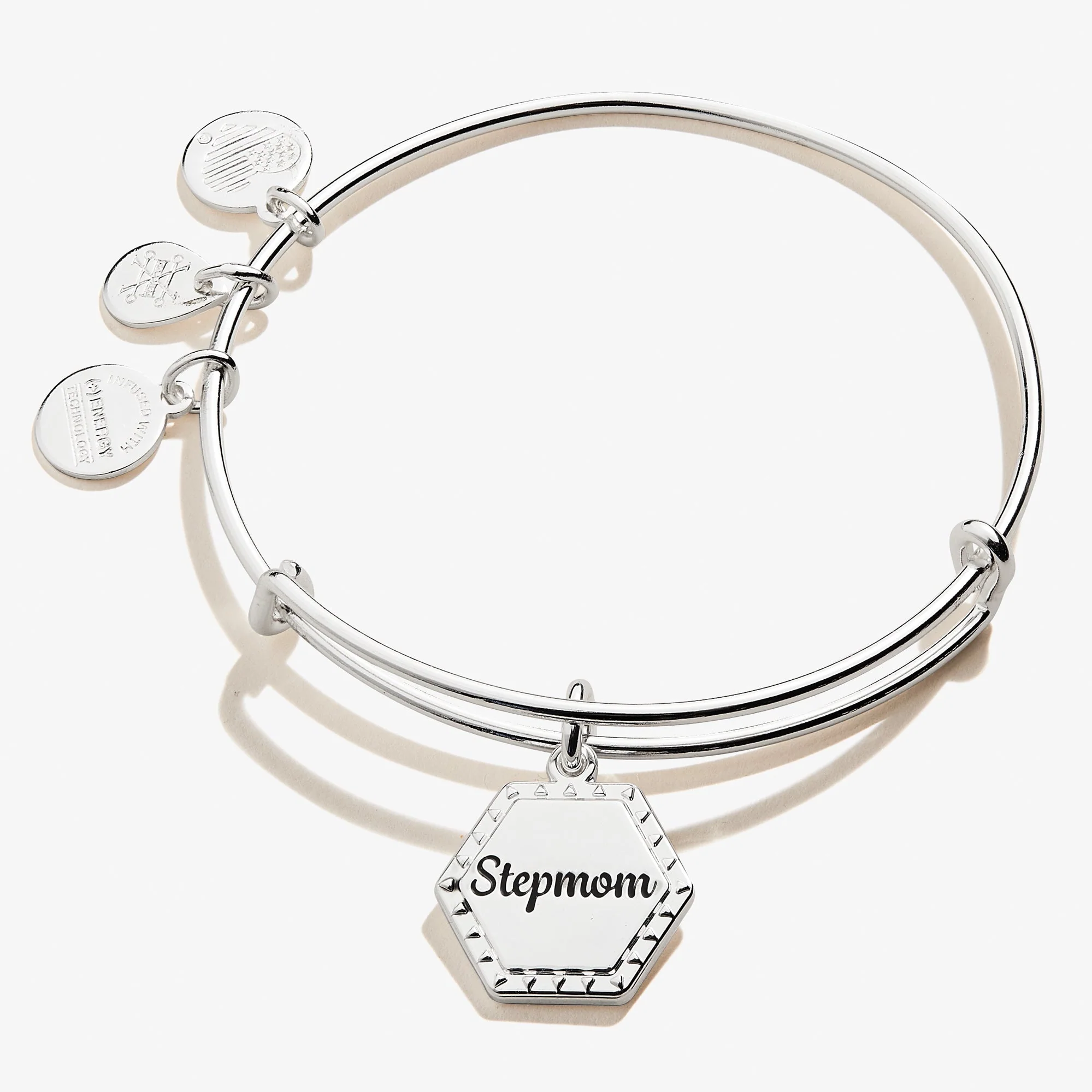 Stepmom 'You're In My Heart Forever' Charm Bangle - Image 4