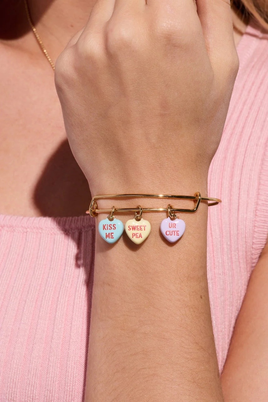 Sweethearts® Multi-Heart Charm Bangle - Image 2