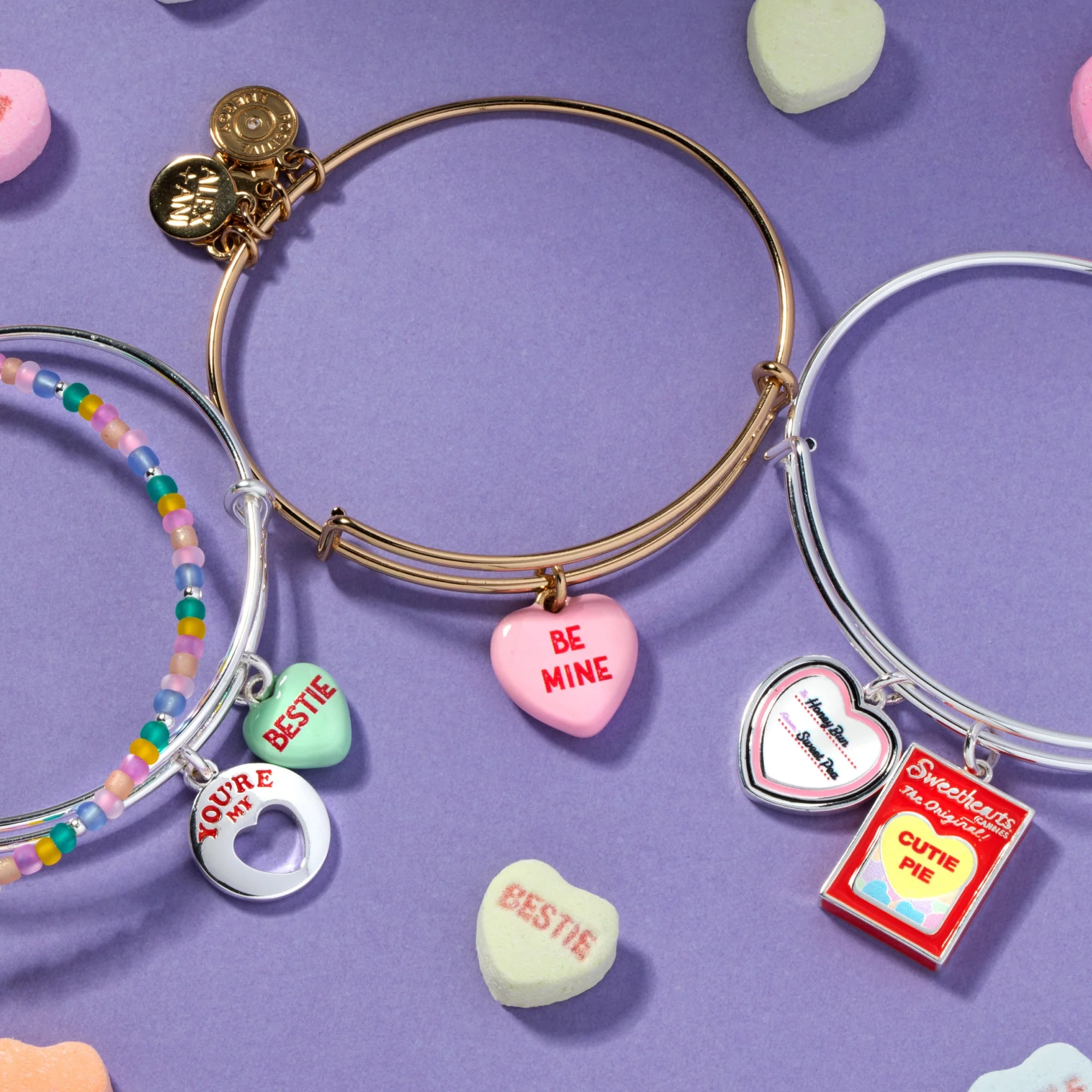 Sweethearts® 'You're My Bestie' Bangle Set of 2 - Image 2
