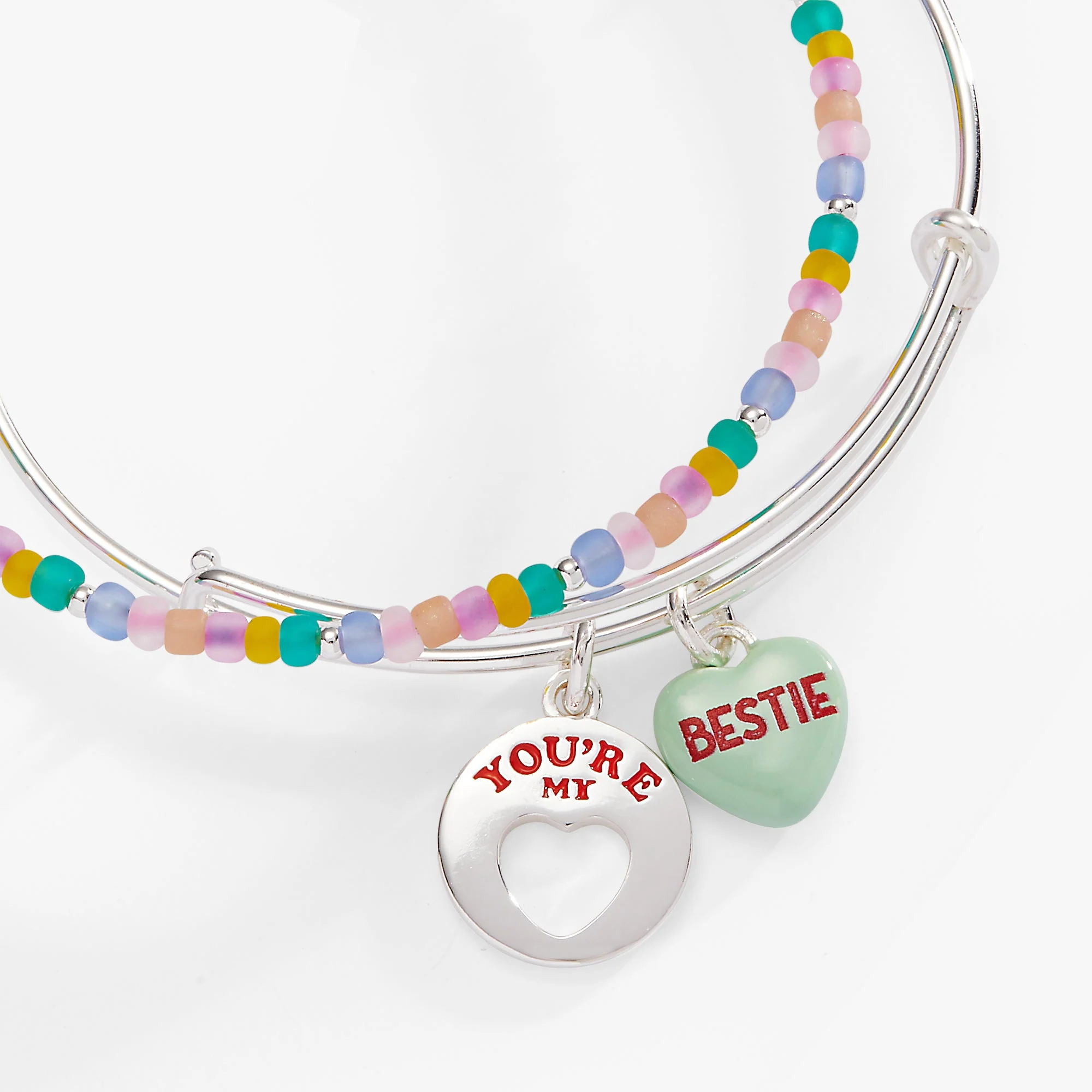 Sweethearts® 'You're My Bestie' Bangle Set of 2 - Image 3